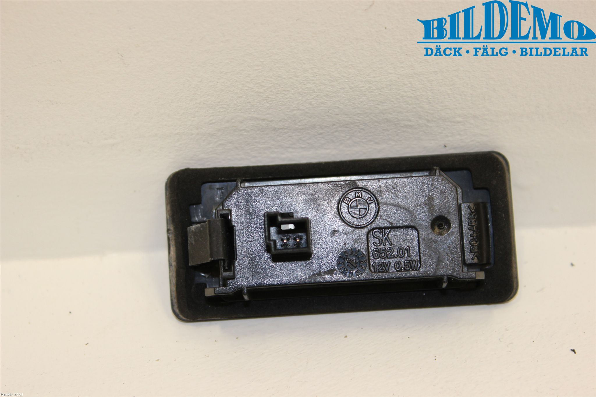 BMW 5 F10/F11/F18 09-17 Skilt Belysning
