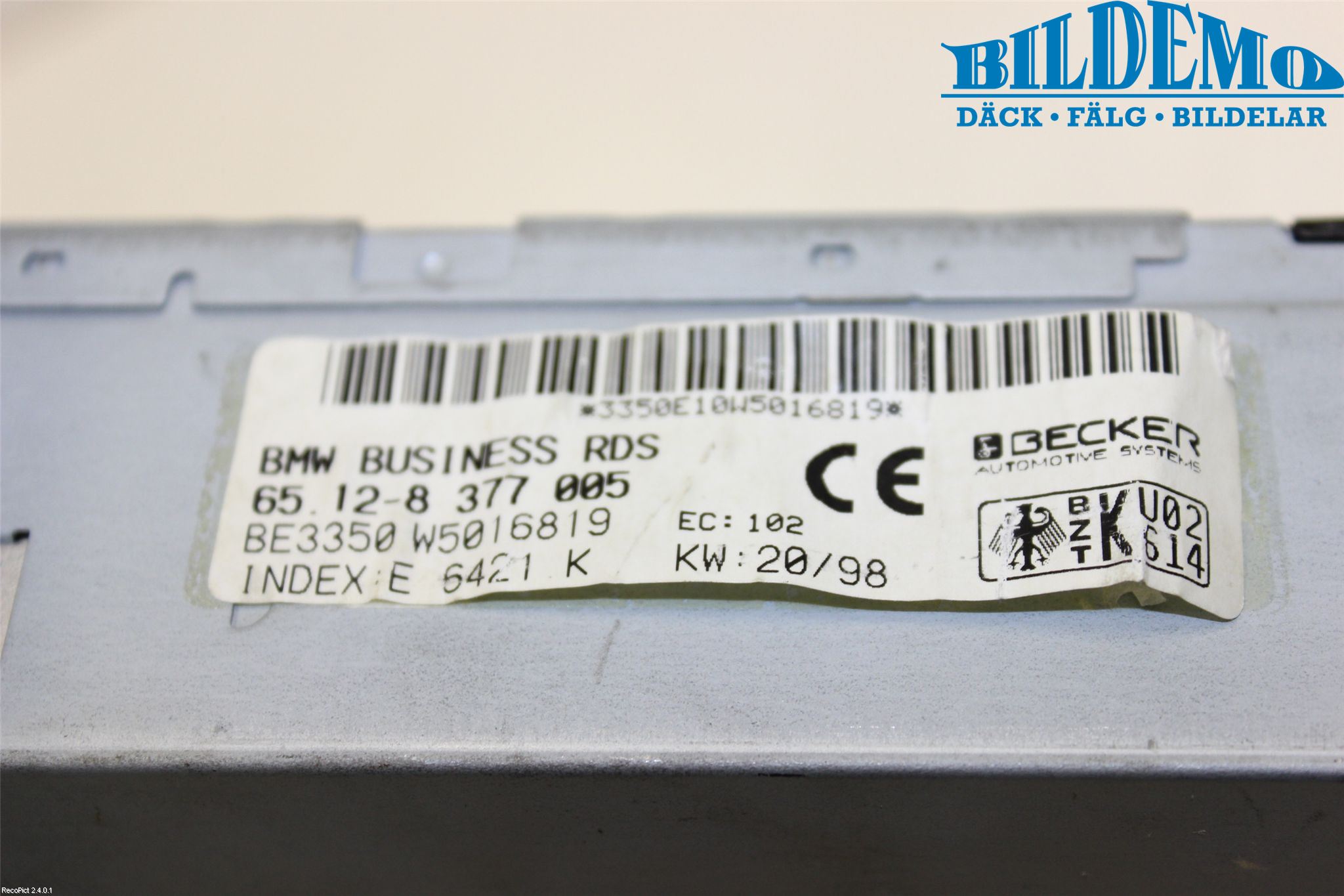 BMW 5 E39 95-04 Stereo Radio Med Kassetspiller