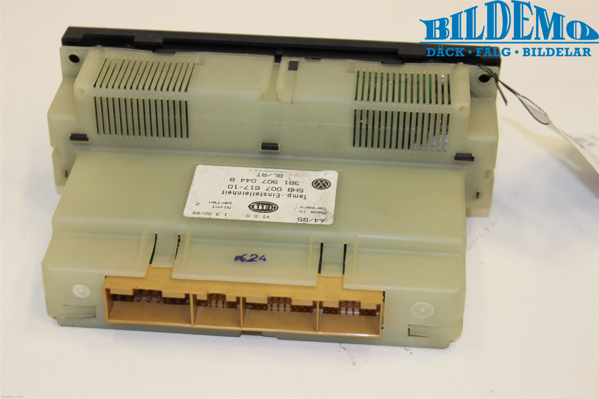 Volkswagen VW BORA Varme Ac Betjening-Display