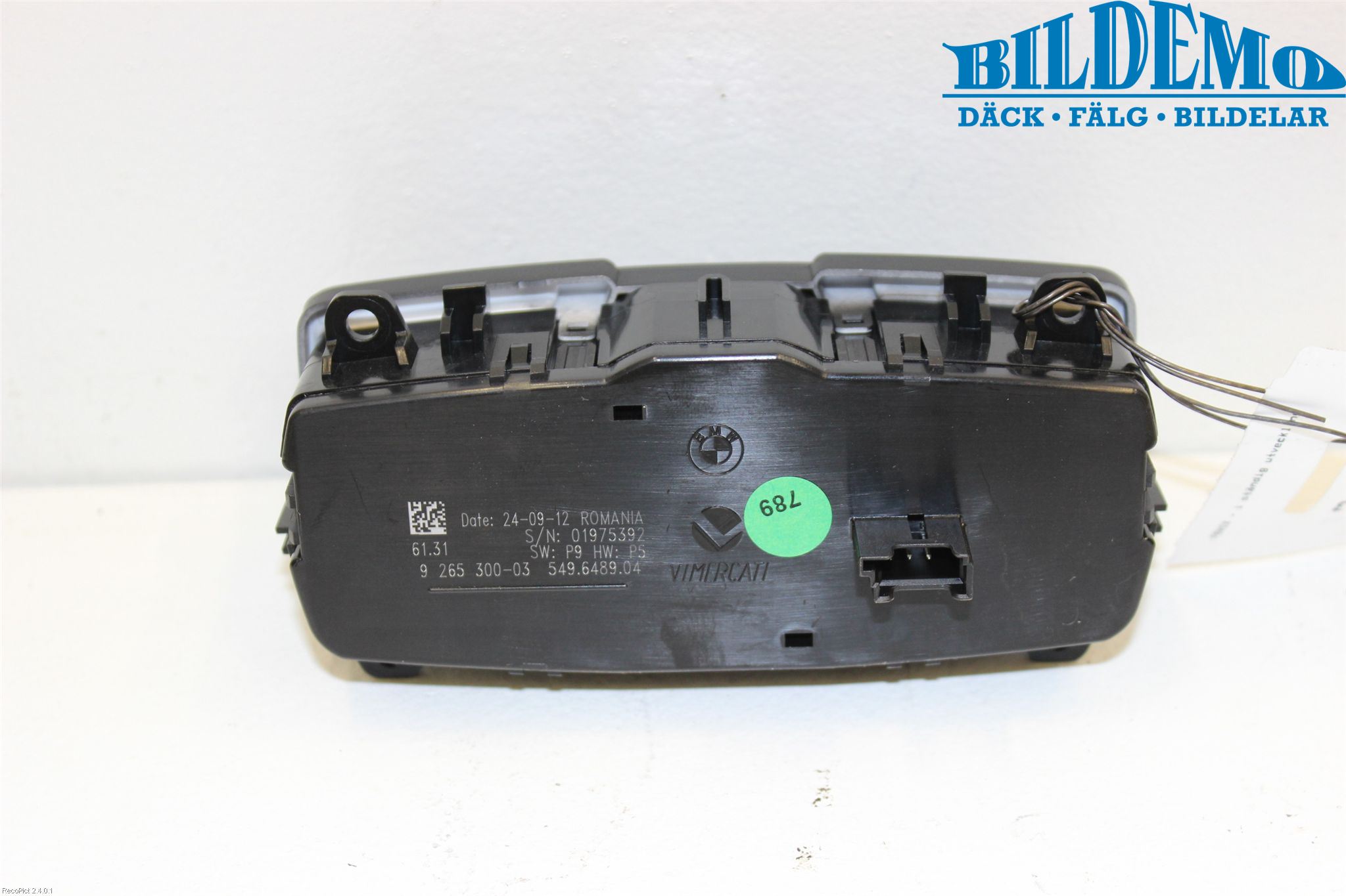 BMW 1 F20/F21 11-19 Bryter Hovedlys