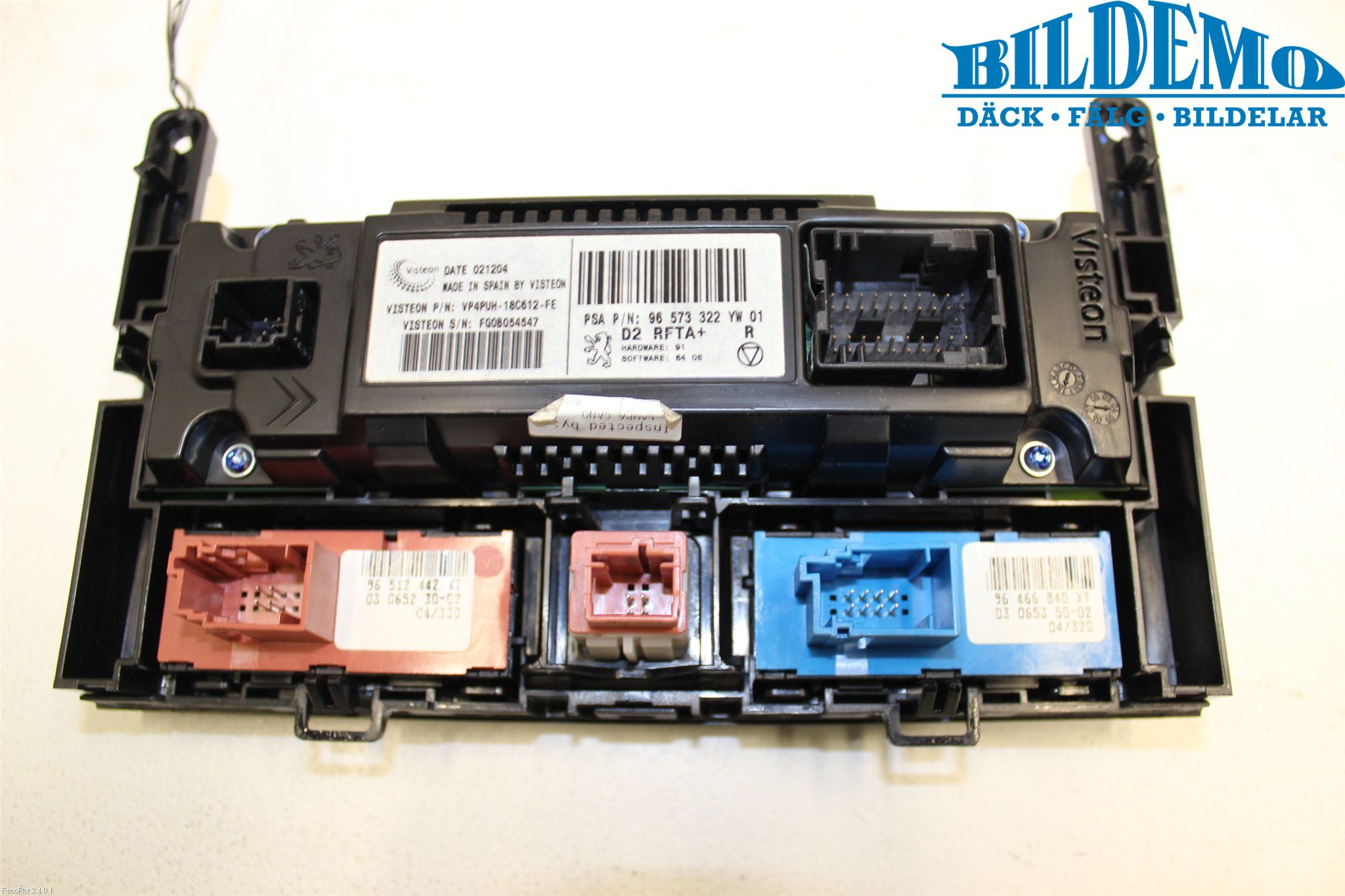 Peugeot 407 Varme Ac Betjening-Display