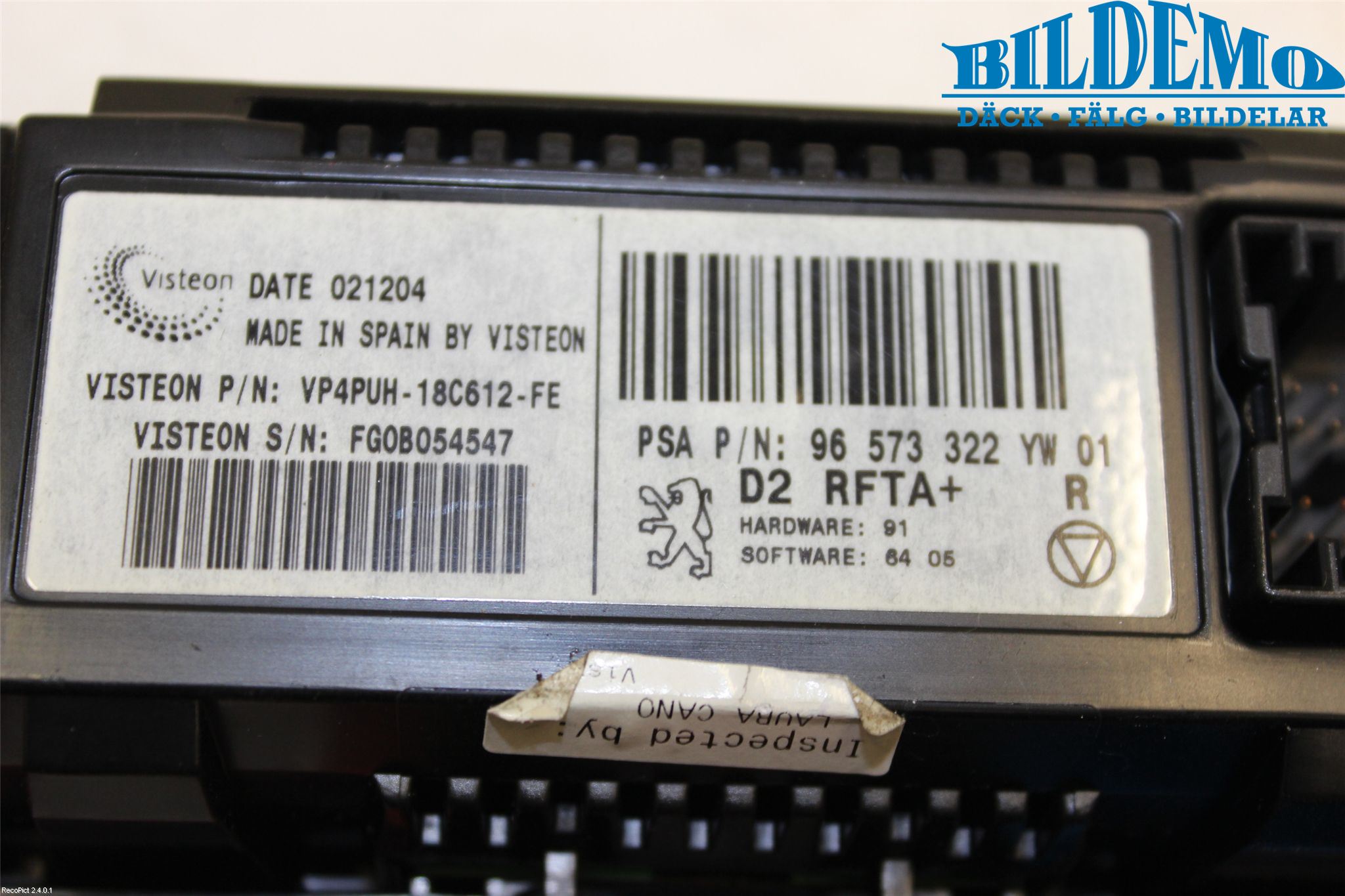 Peugeot 407 Varme Ac Betjening-Display