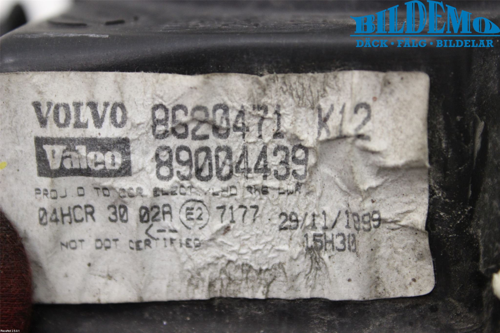 Volvo S80 99-03 Frontlykt Høyre