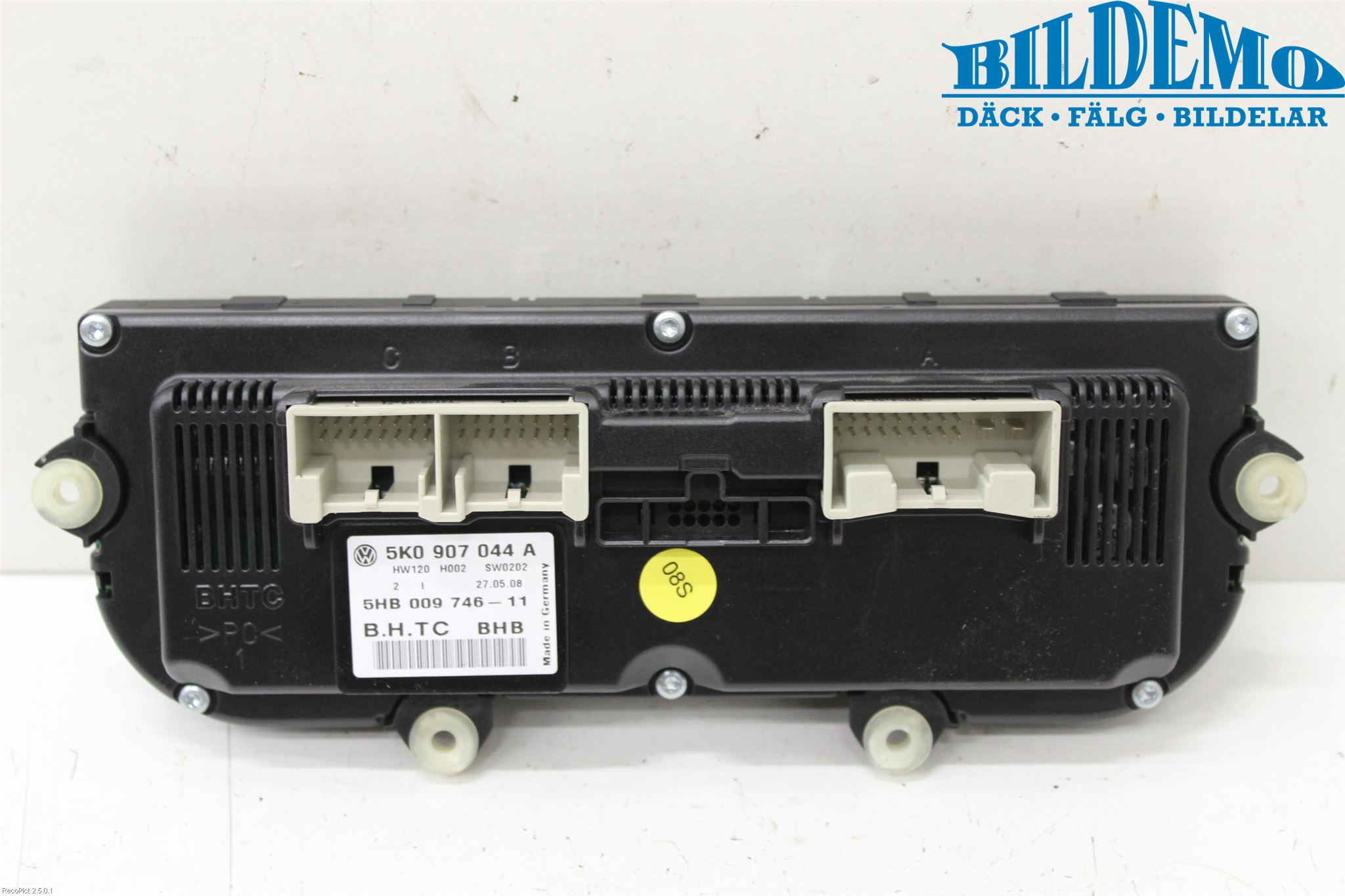 Volkswagen VW PASSAT CC 08-16 Varme Ac Betjening-Display