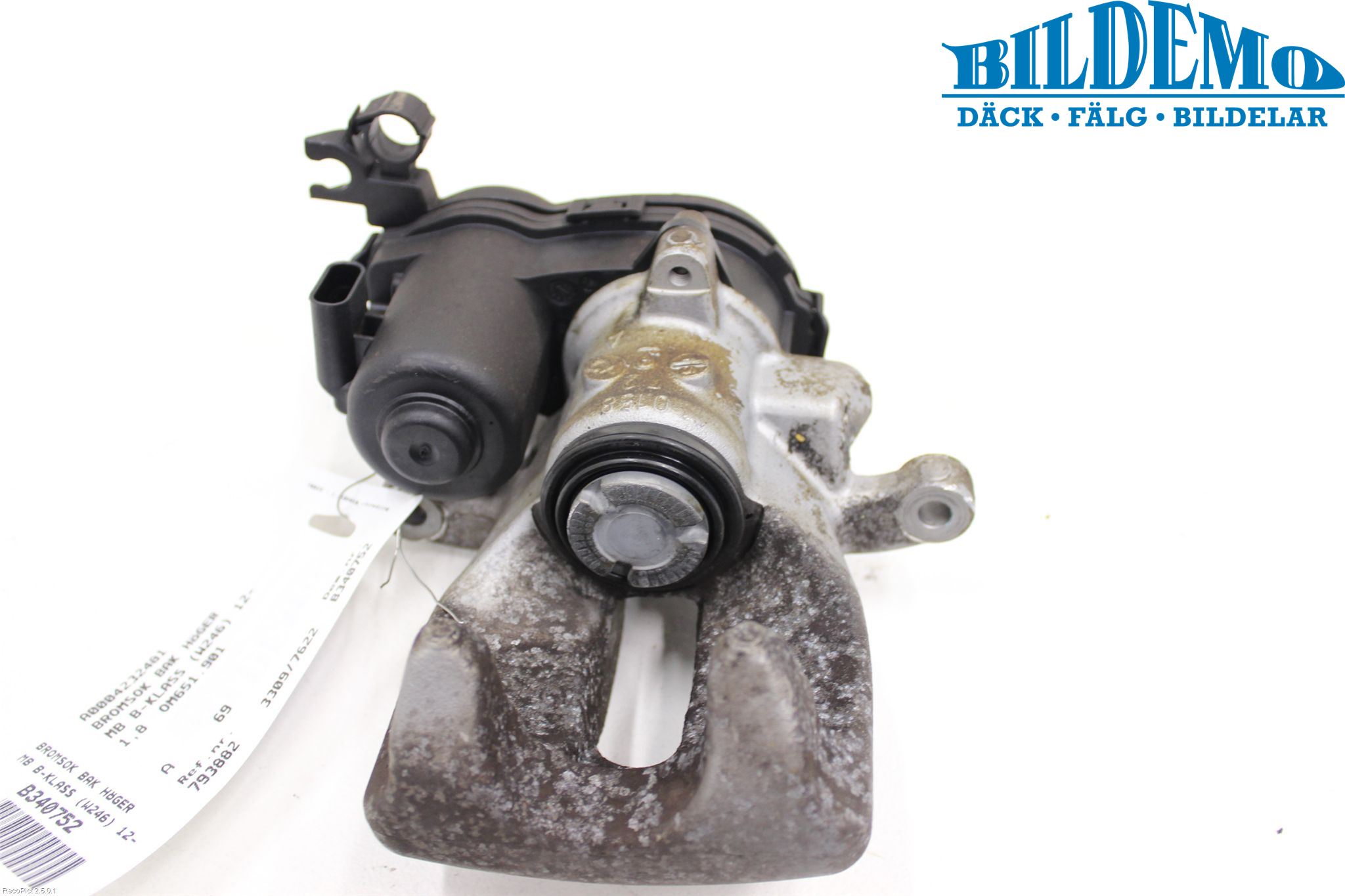 Mercedes-Benz MB B-KLASS (W246/W242) 12-19 Bremsecaliper Bak Høyre