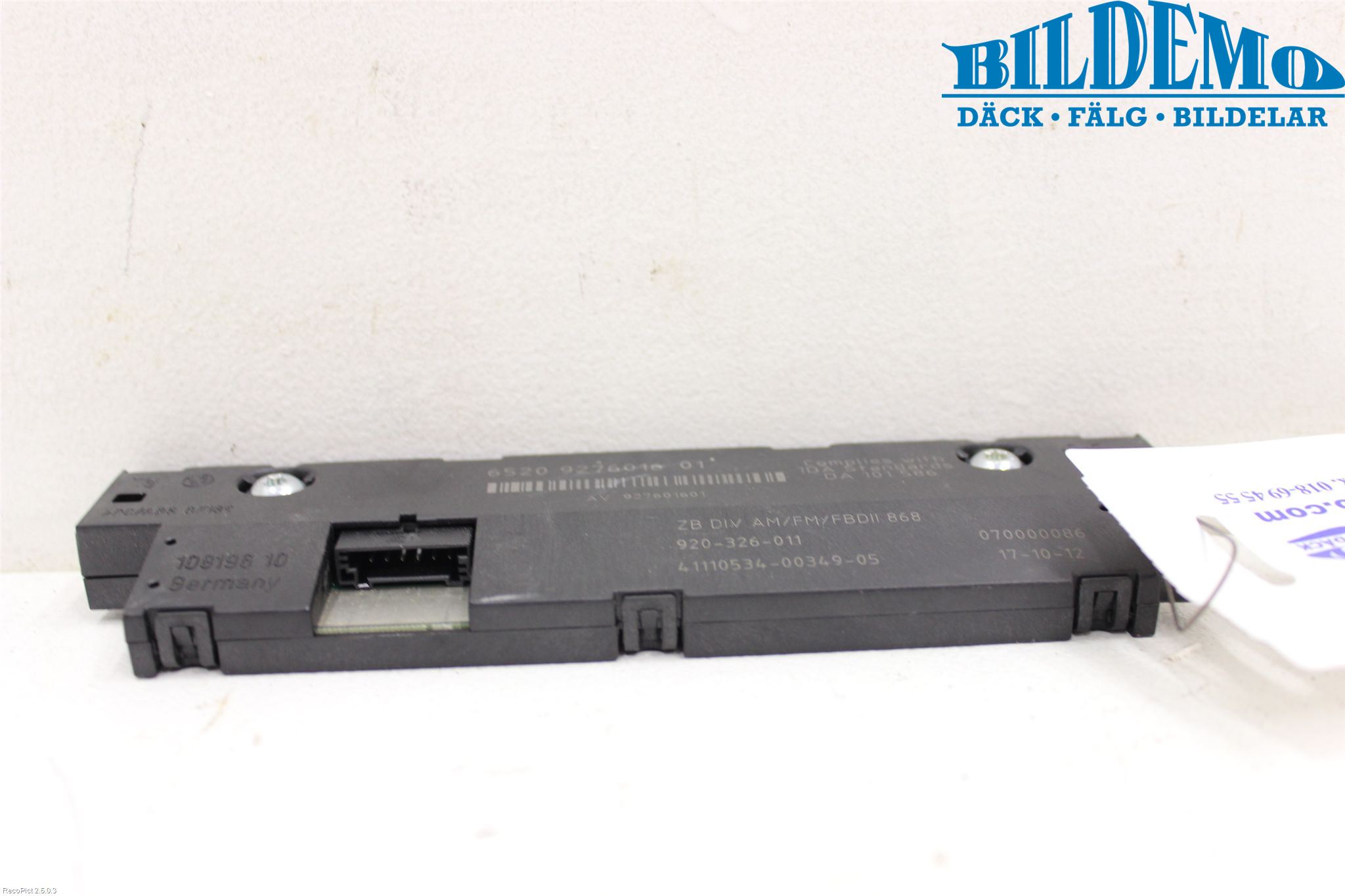 BMW 5 F10/F11/F18 09-17 Stereo Antenneforsterker