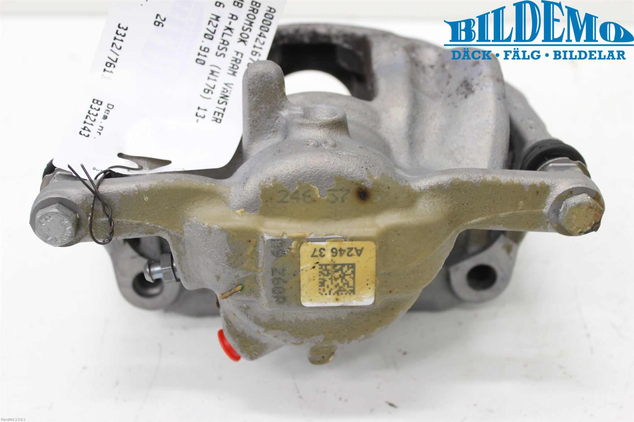 Mercedes-Benz MB A-KLASS (W176) 13-18 Bremsecaliper Foran Venstre