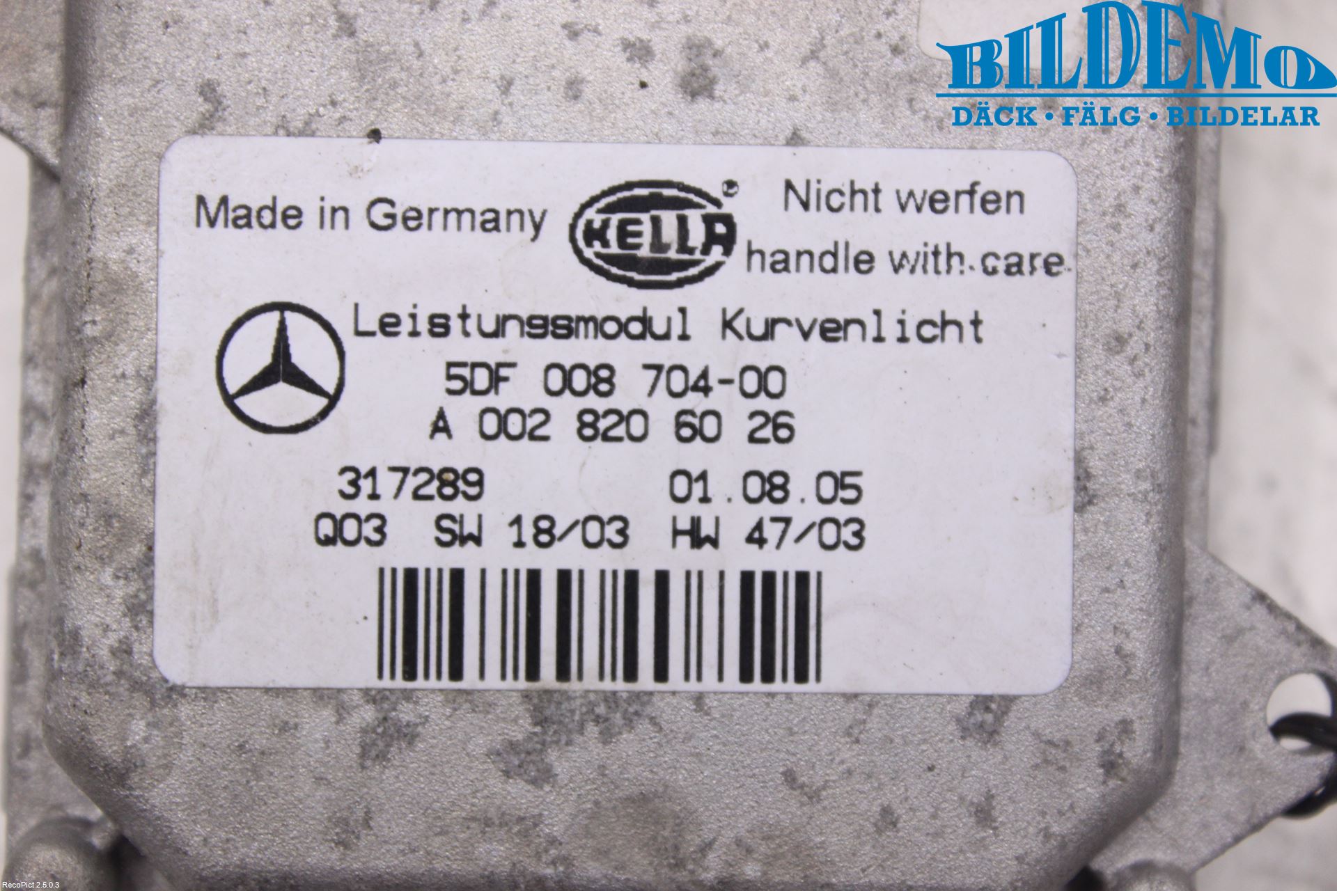 Mercedes-Benz MB ML (W164) 05-11 Styreenhet Xenon
