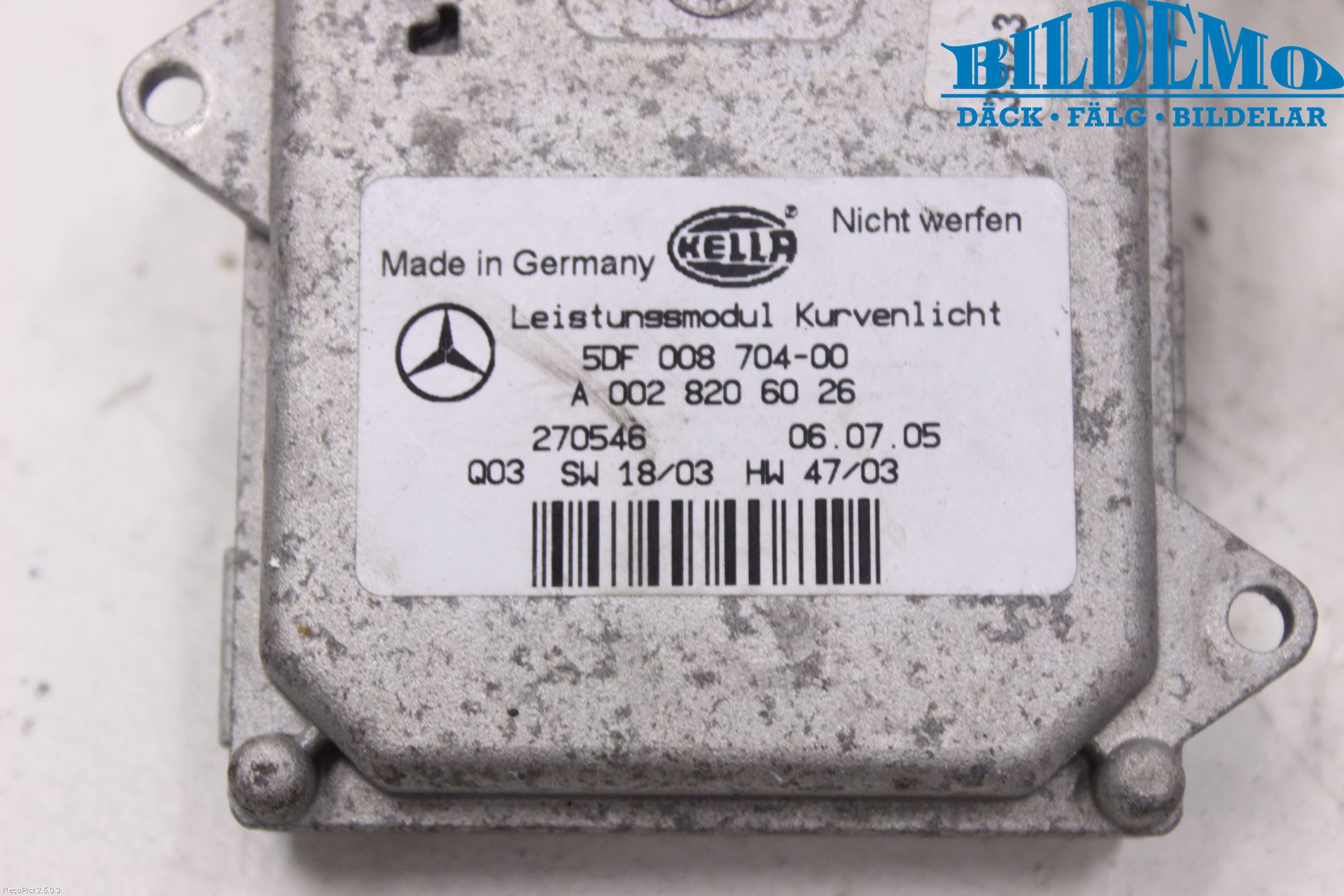 Mercedes-Benz MB ML (W164) 05-11 Styreenhet Xenon