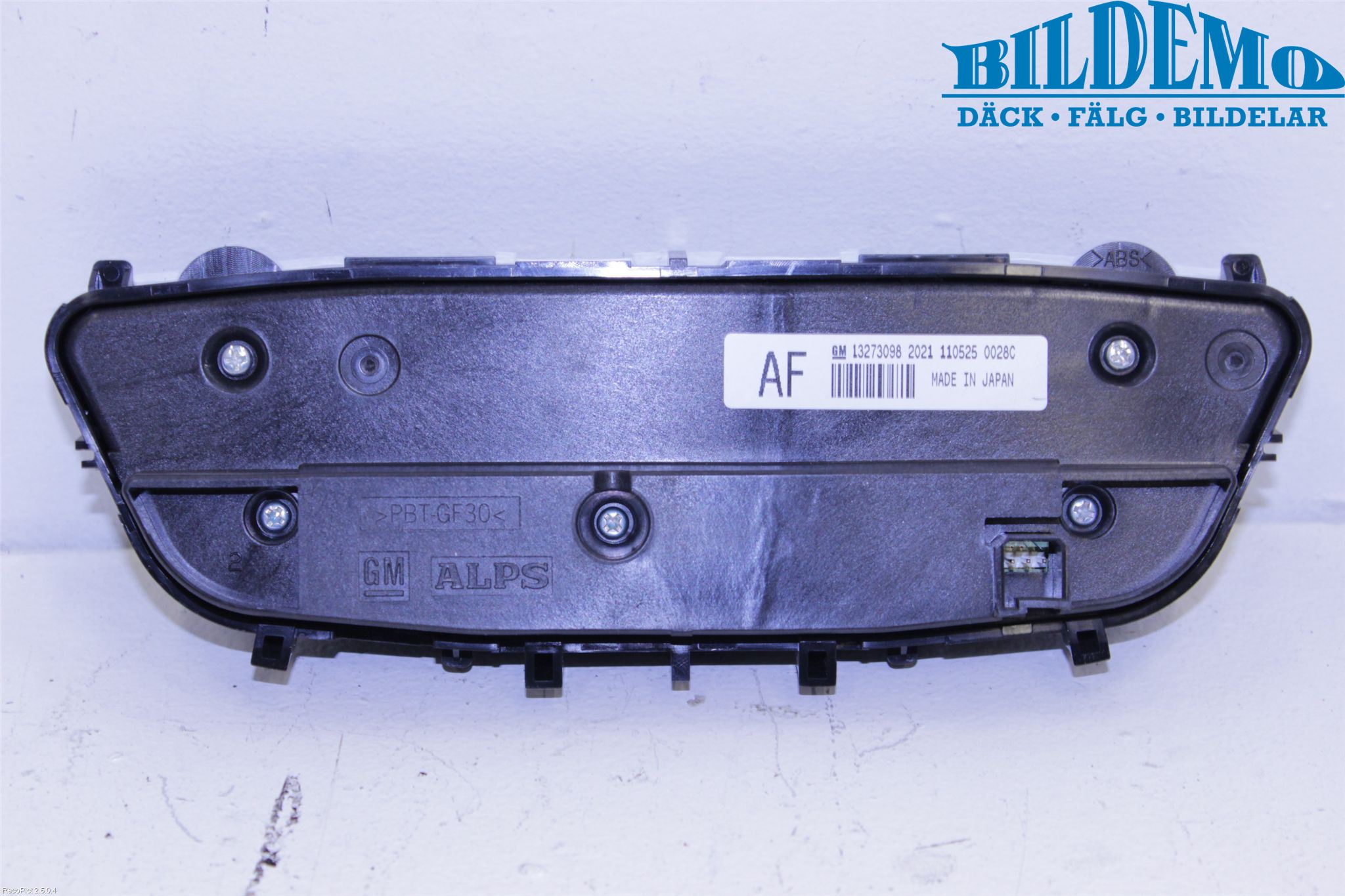 Opel INSIGNIA 09-16 Varme Ac Betjening-Display