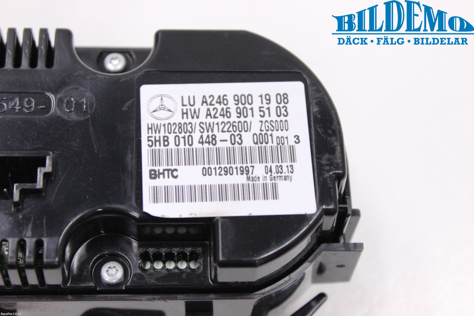 Mercedes-Benz MB A-KLASS (W176) 13-18 Varme Ac Betjening-Display