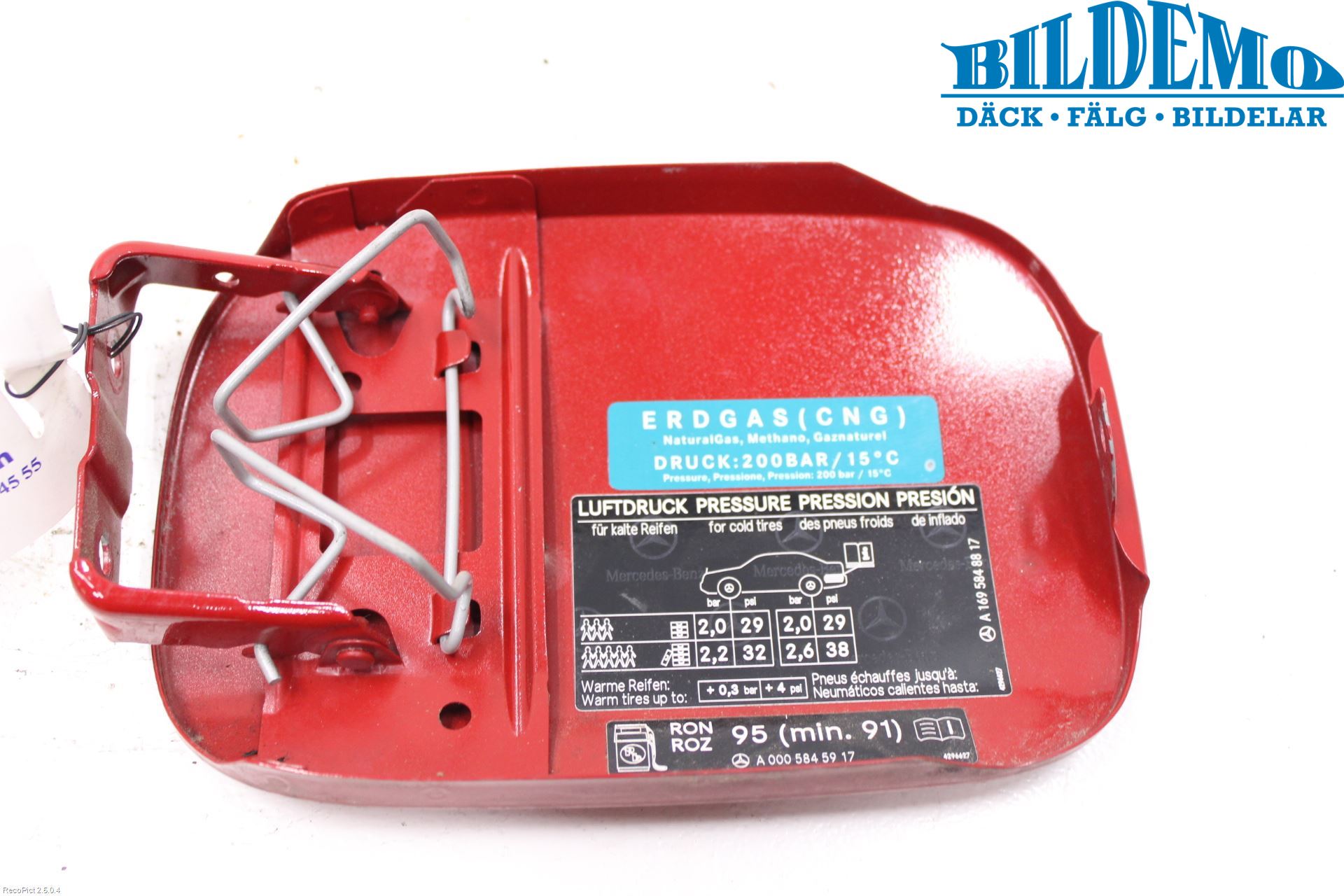 Mercedes-Benz MB B-KLASS (W245) 05-12 Drivstoff Tankluke