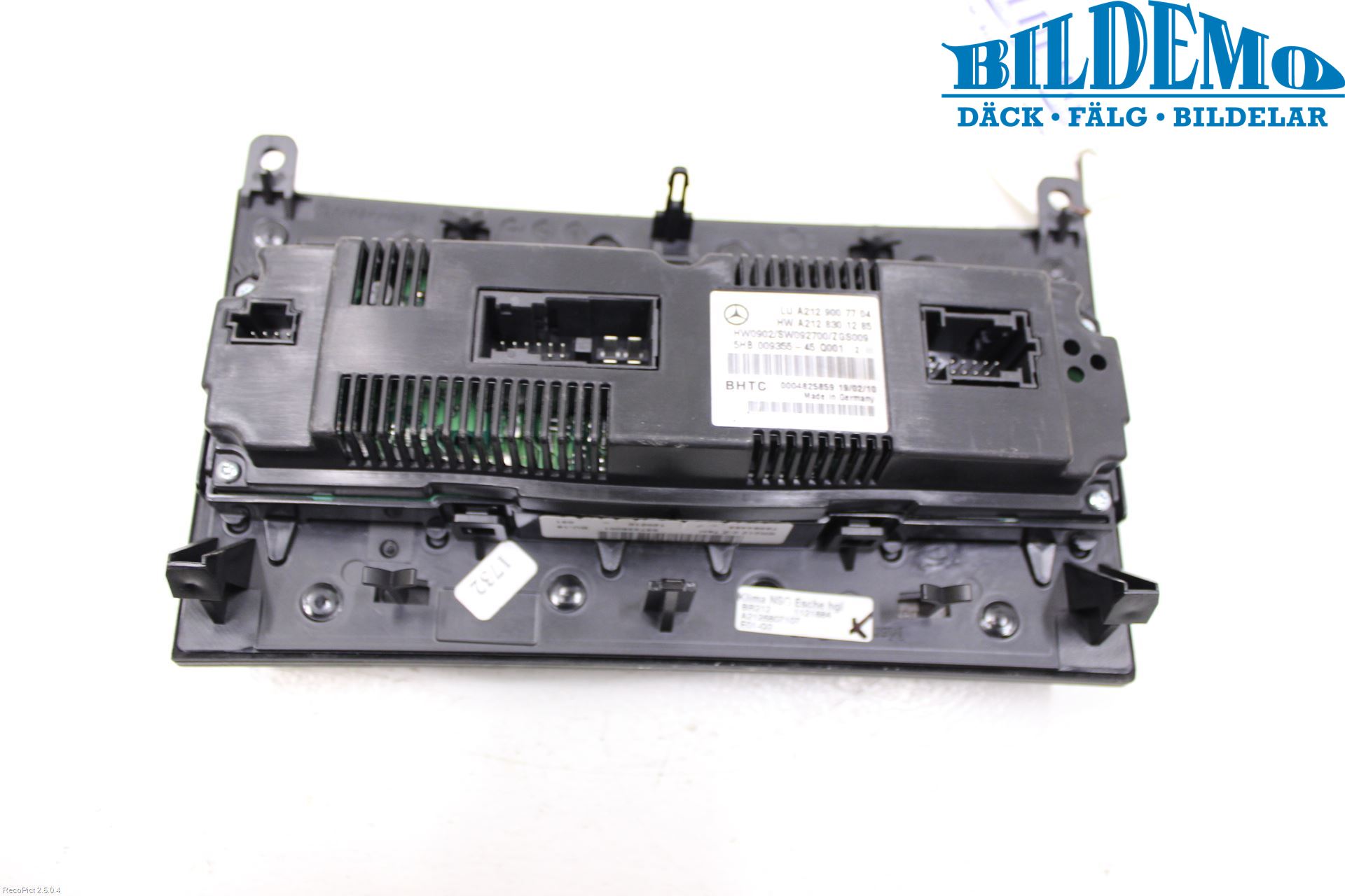 Mercedes-Benz MB E-KLASS (W212) 09-16 Varme Ac Betjening-Display