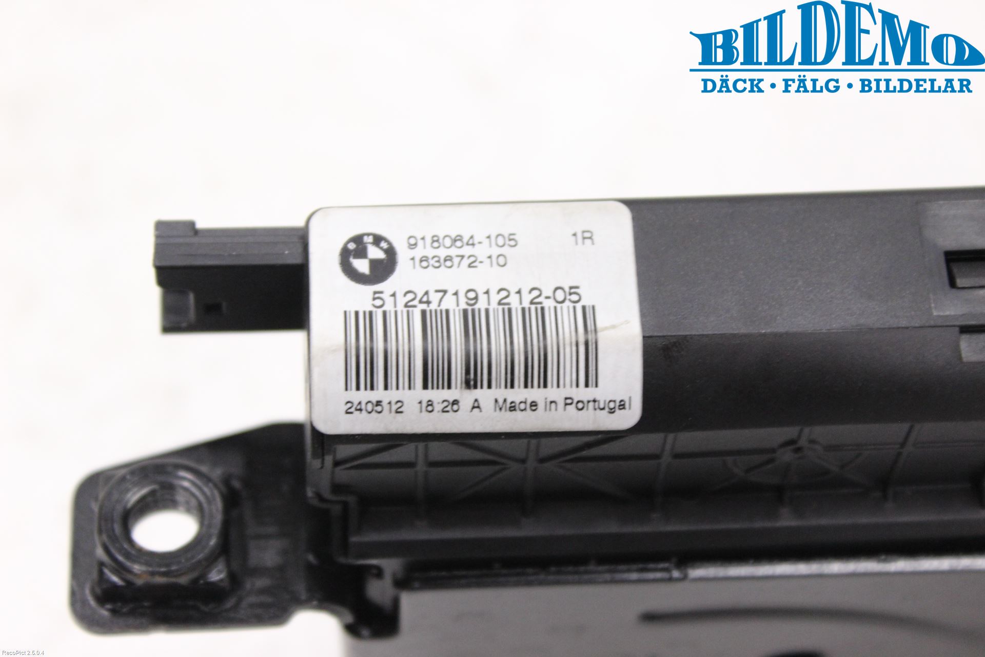 BMW 3 F30/F31/F80 12-19 Bakluke-Lokk Låsekasse