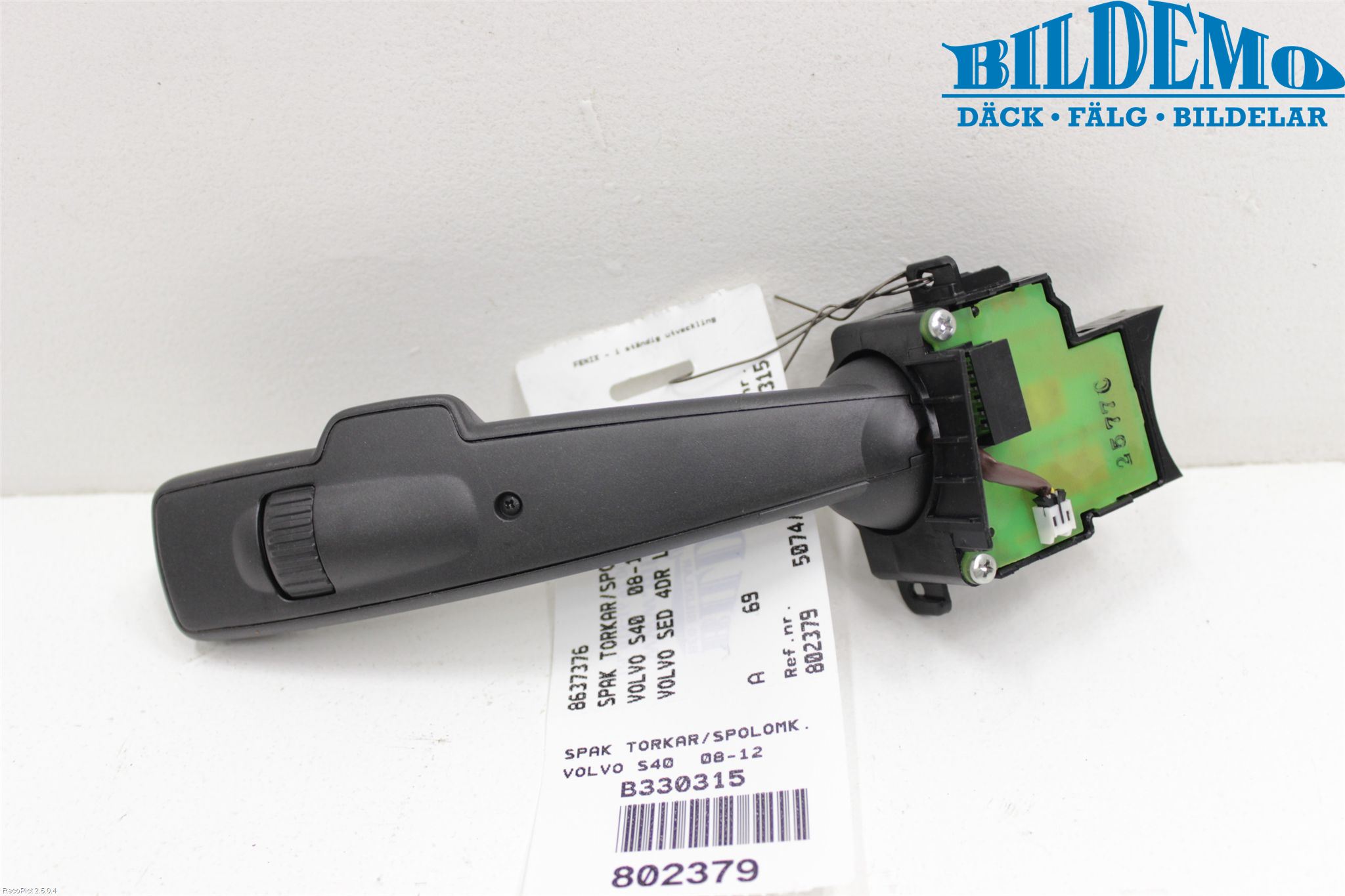 Volvo S40 08-12 Bryter Ratt Visker - Spyler