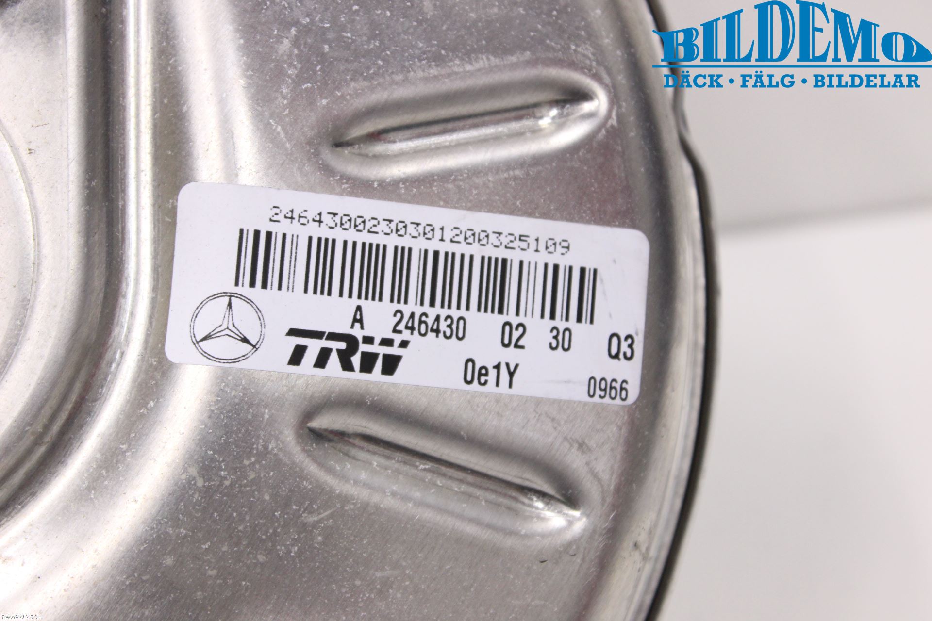 Mercedes-Benz MB B-KLASS (W246/W242) 12-19 Bremseservo