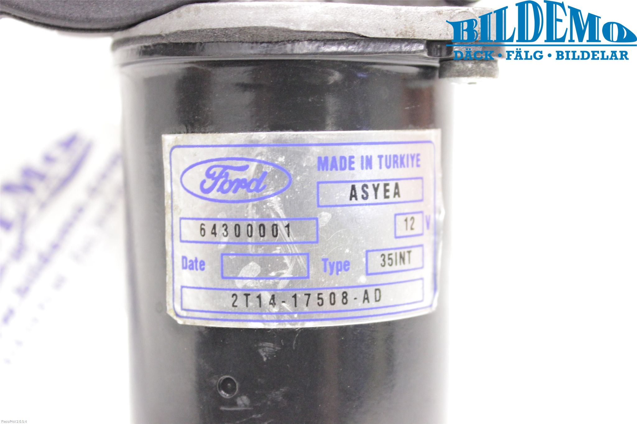 Ford TRANSIT CONNECT 03-08 Viskermotor Frontrute