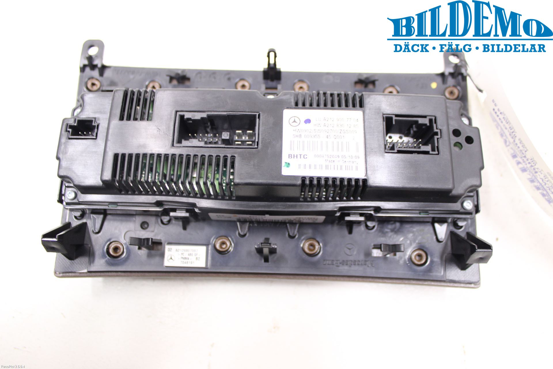 Mercedes-Benz MB E-KLASS (W212) 09-16 Varme Ac Betjening-Display
