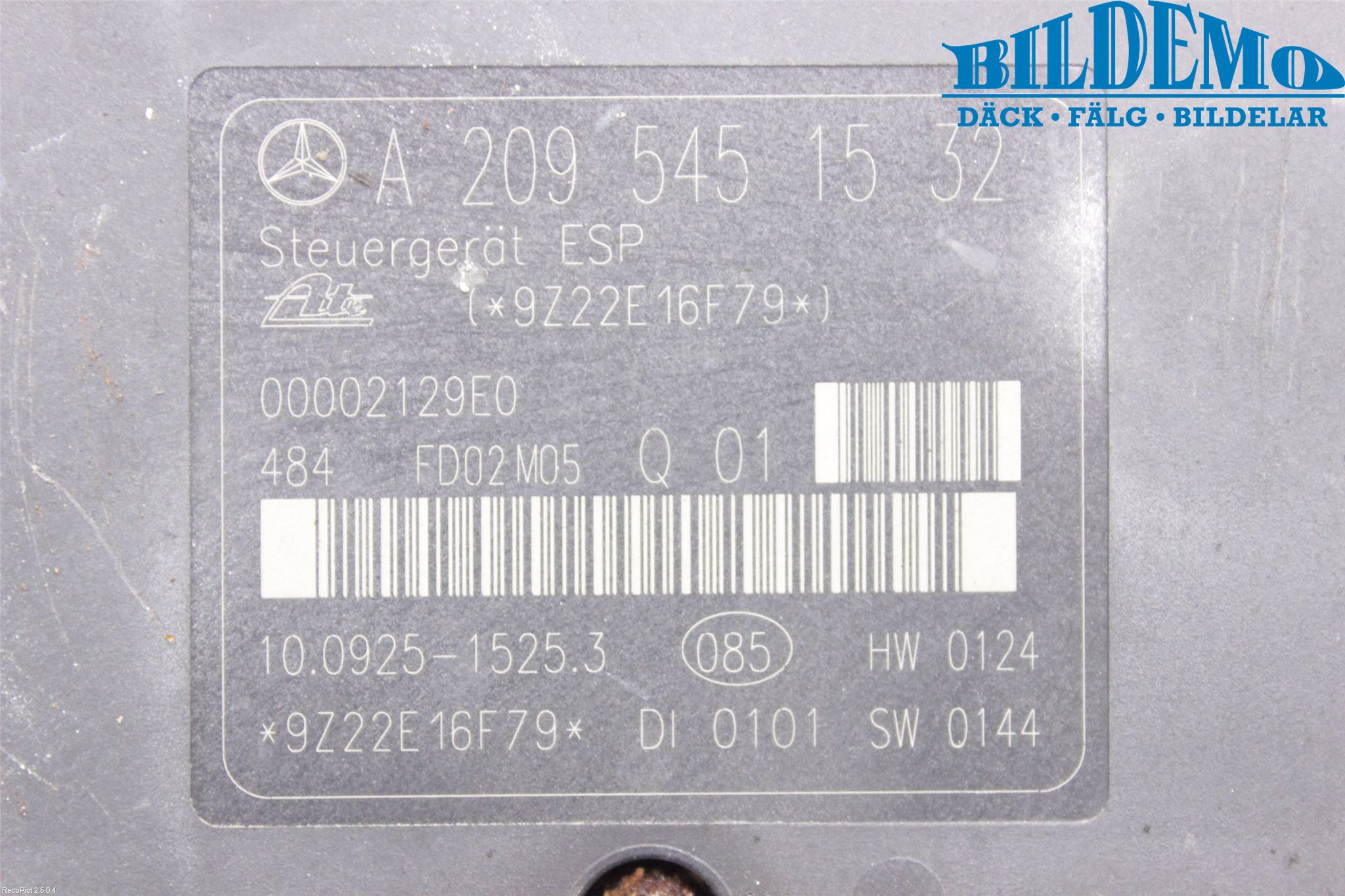 Mercedes-Benz MB CLK (C209) 02-09 Abs Hydraulikkaggregat