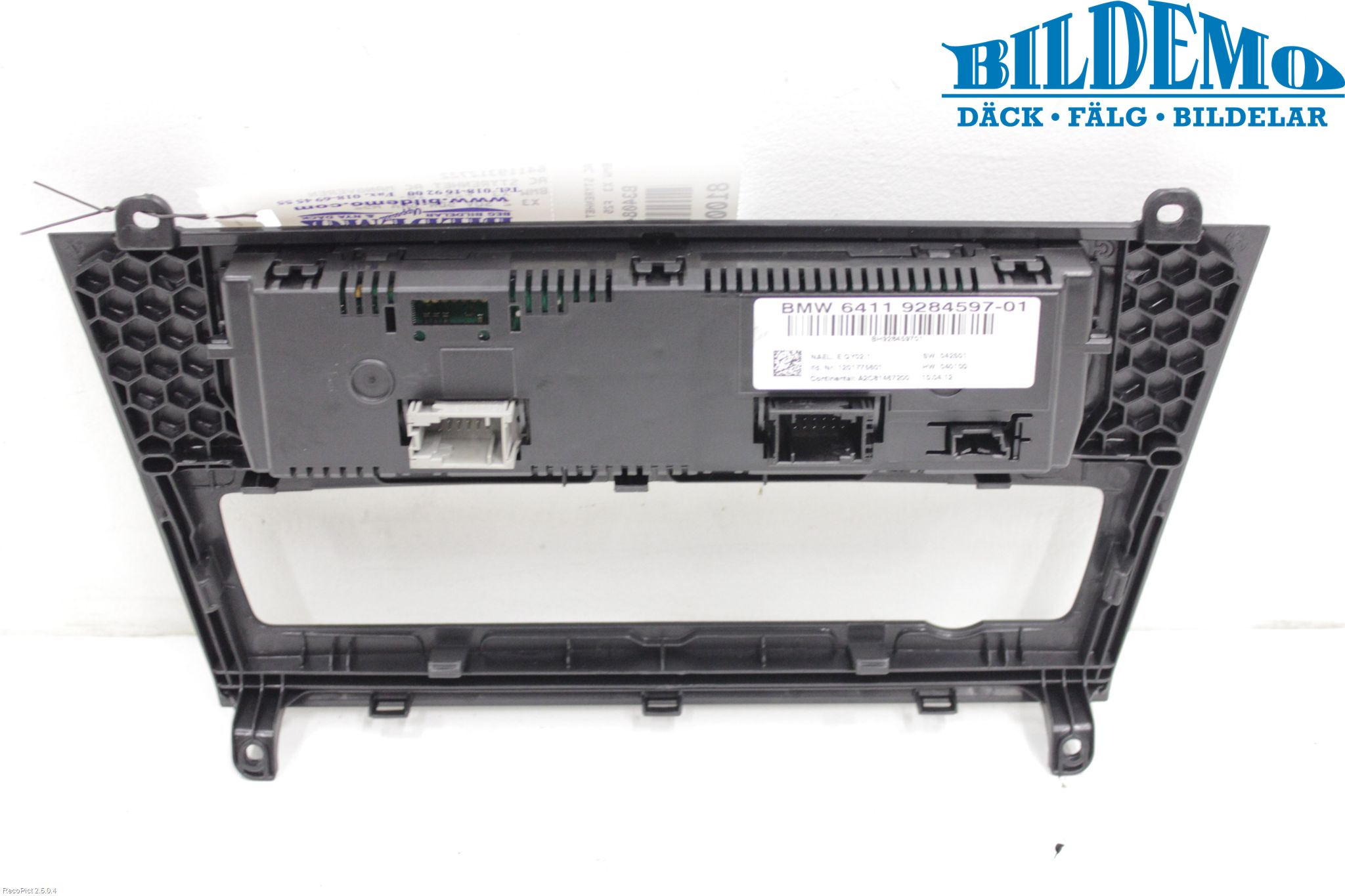 BMW X3 F25 10-17 Varme Ac Betjening-Display