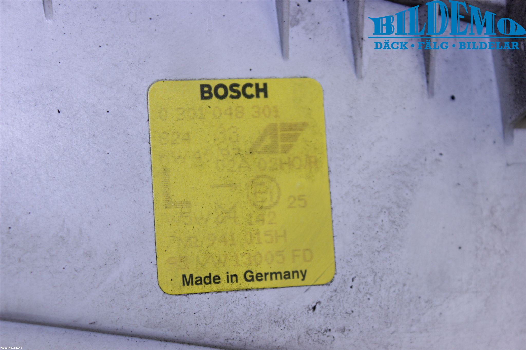 Volkswagen VW SHARAN      96-00 Frontlykt Venstre