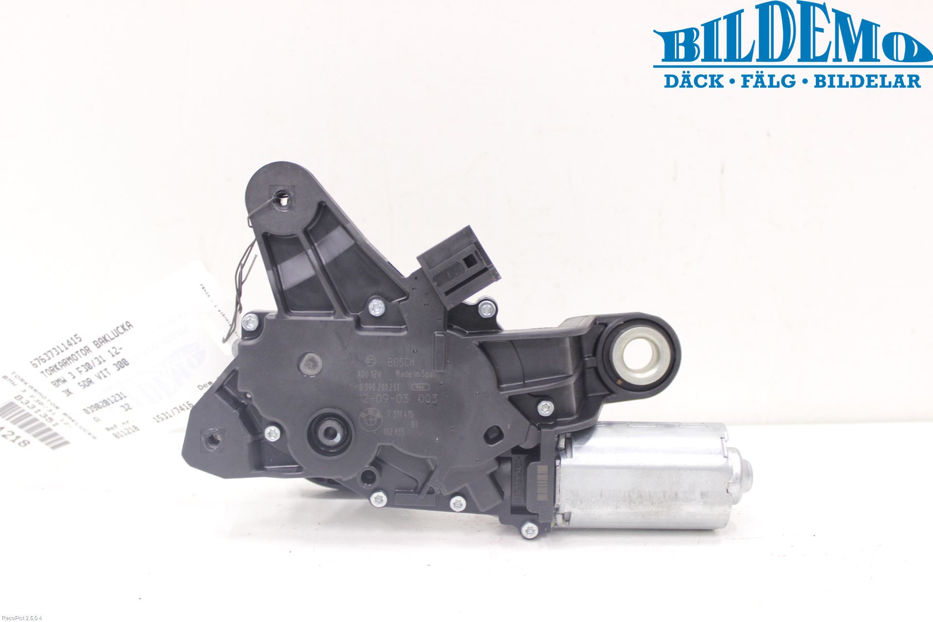BMW 3 F30/F31/F80 12-19 Viskermotor Bakluke