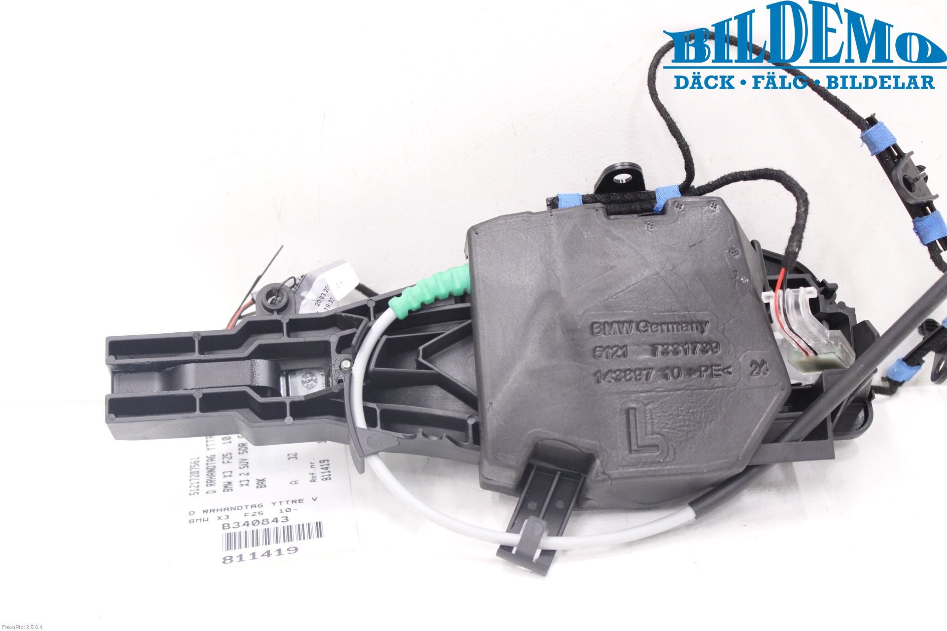 BMW X3 F25 10-17 Dørhandtak Ytre Venstre