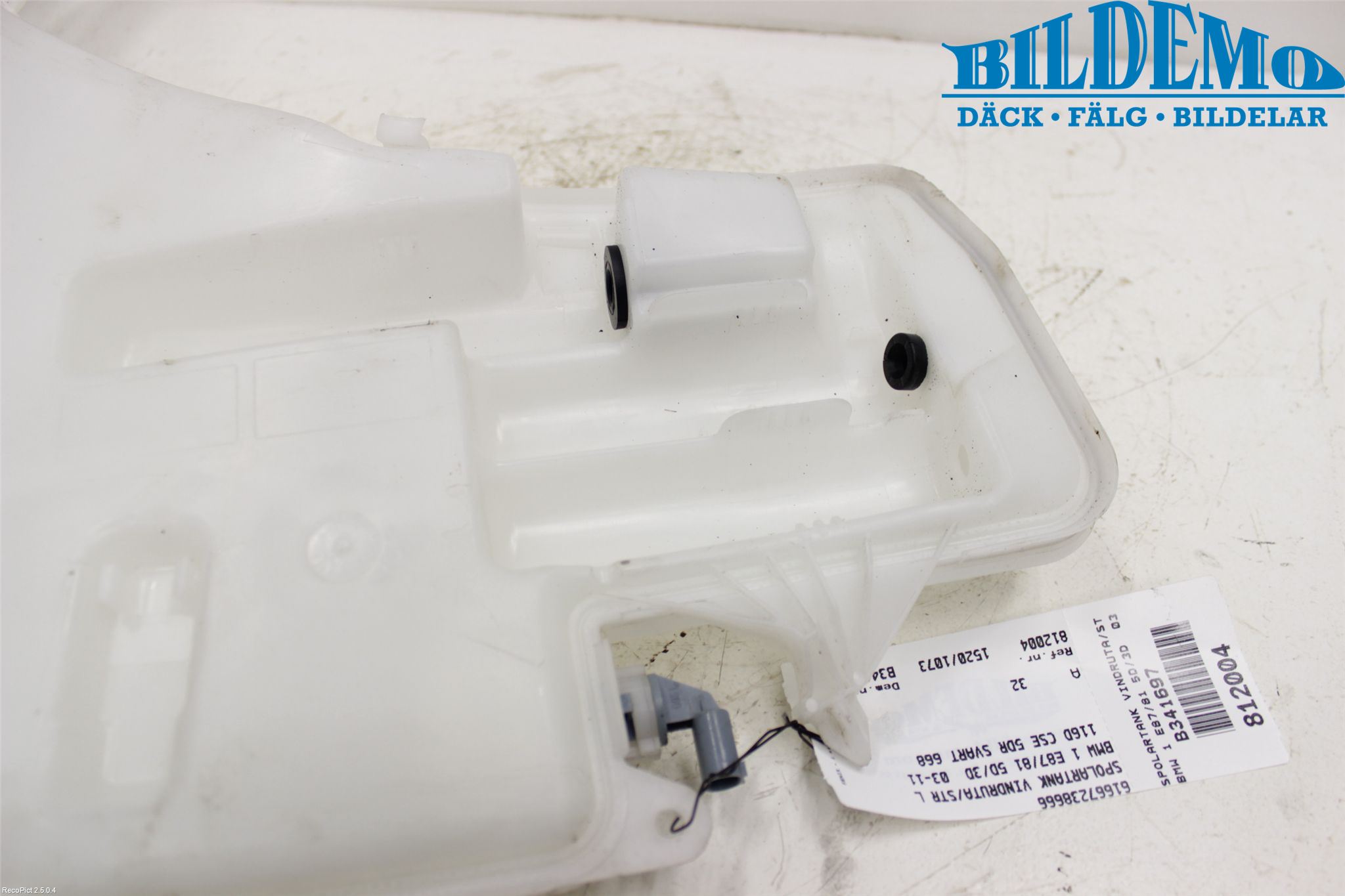 BMW 1 E87/81 5D/3D 03-11 Spylerbeholder Frontrute-Lykte