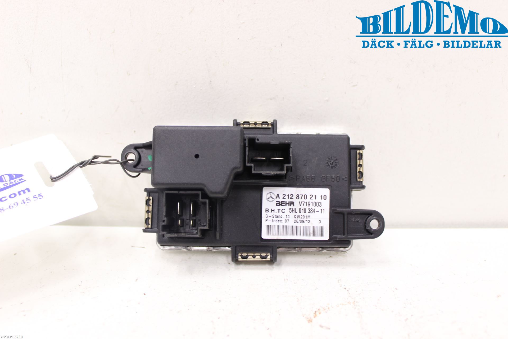 Mercedes-Benz MB E-KLASS (W212) 09-16 Varmeapparat Viftemotstand