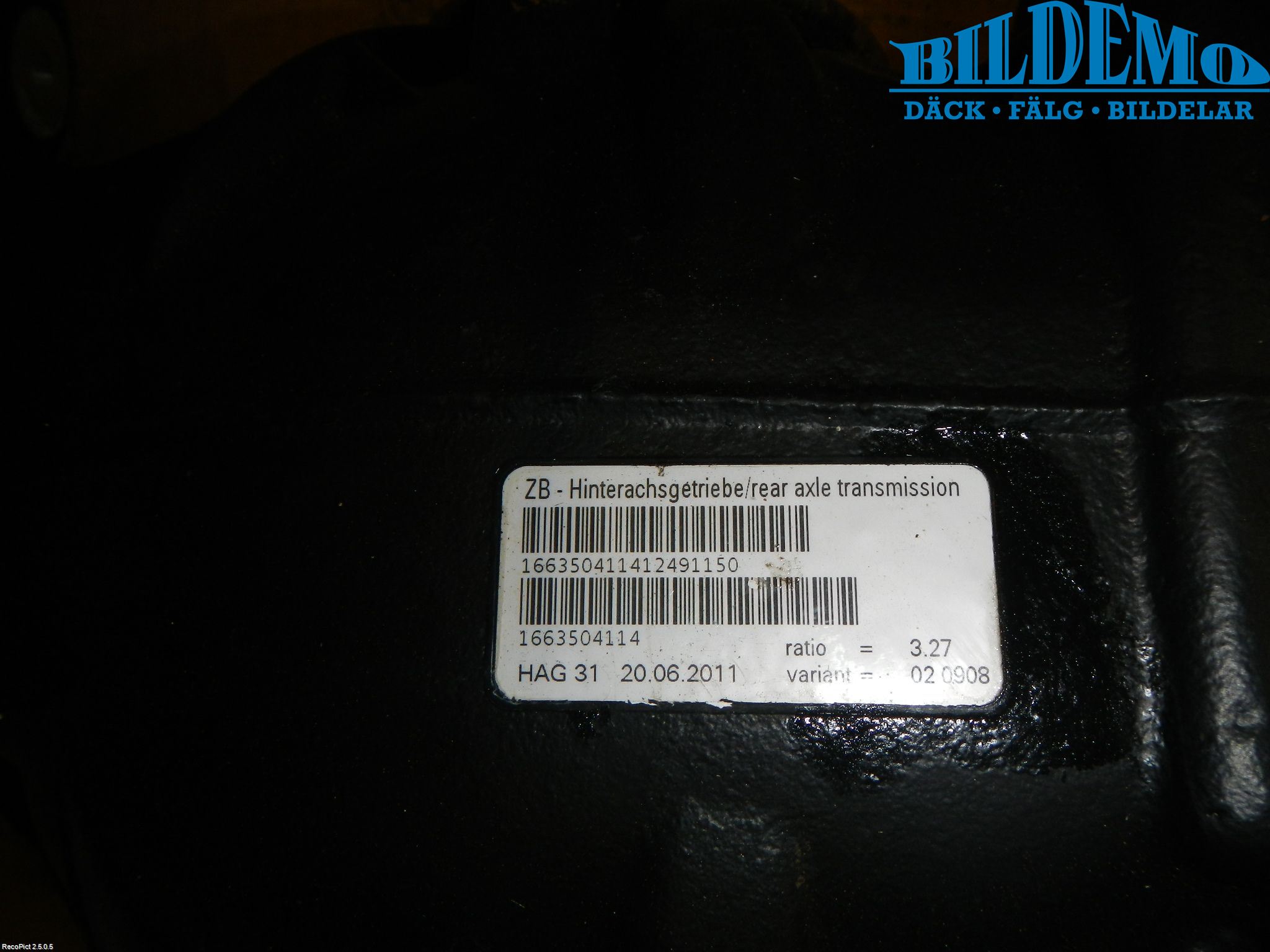 Mercedes-Benz MB ML/GLE-KLASS (W166) 12-18 Bakaksel Kardang Bak -Diff
