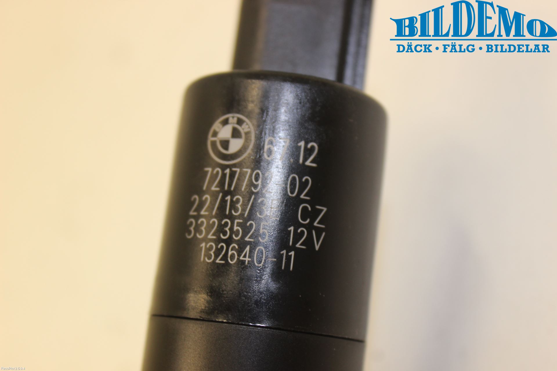 BMW 3 F30/F31/F80 12-19 Spylerpumpe Høytrykk