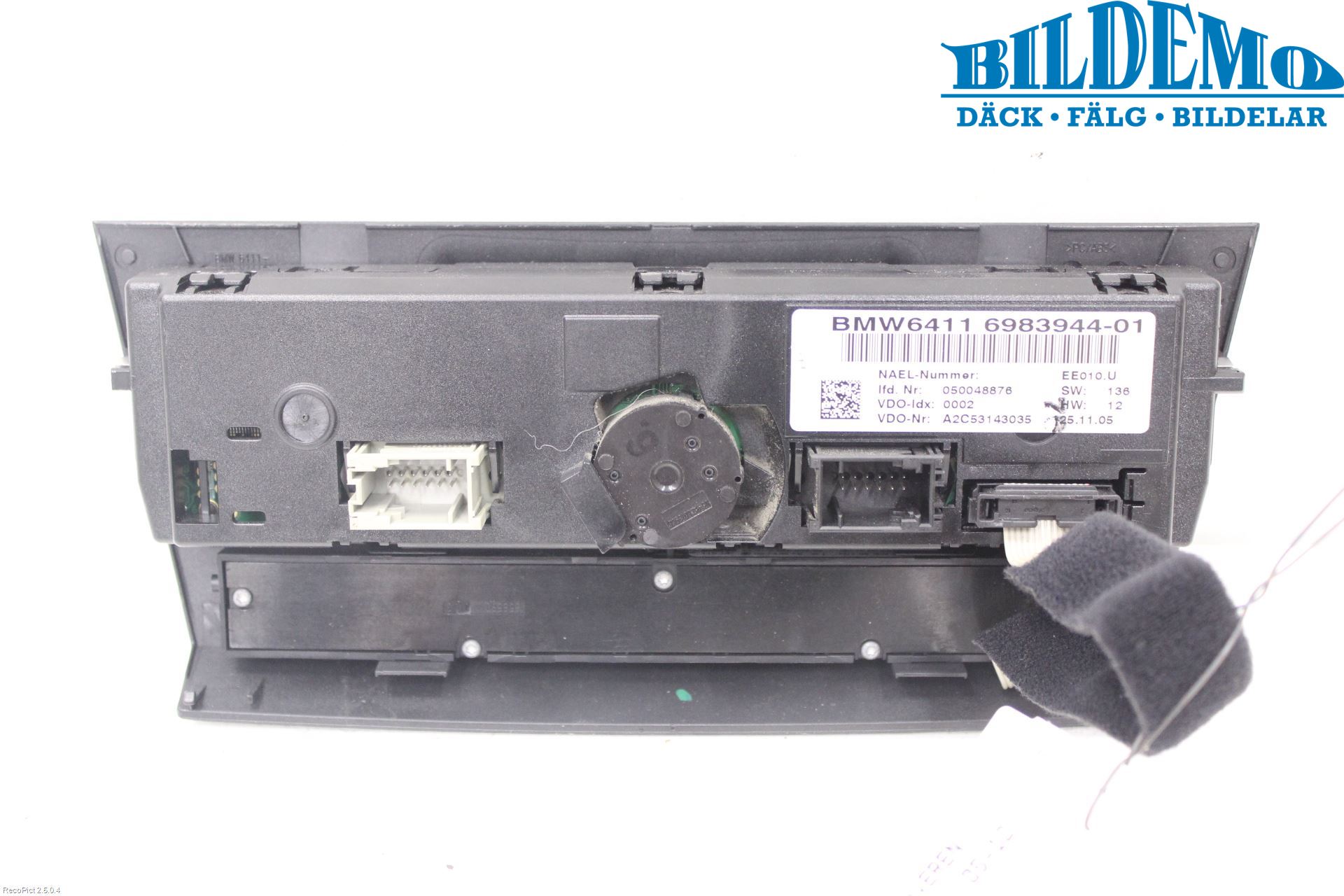 BMW 3 E90/91 SED/TOU 05-12 Varme Ac Betjening-Display