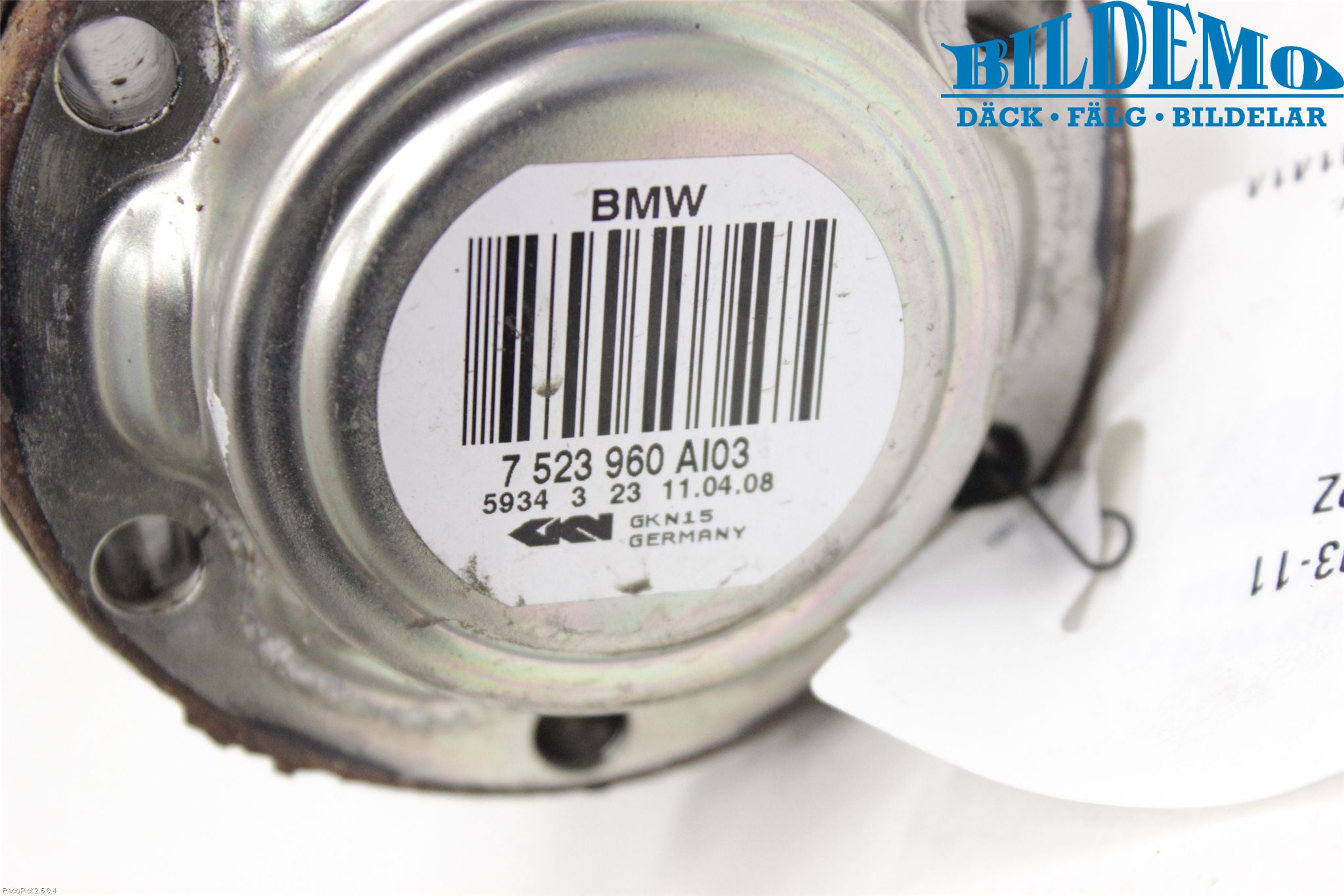 BMW 1 E87/81 5D/3D 03-11 Drivaksel Bak Kompl Høyre