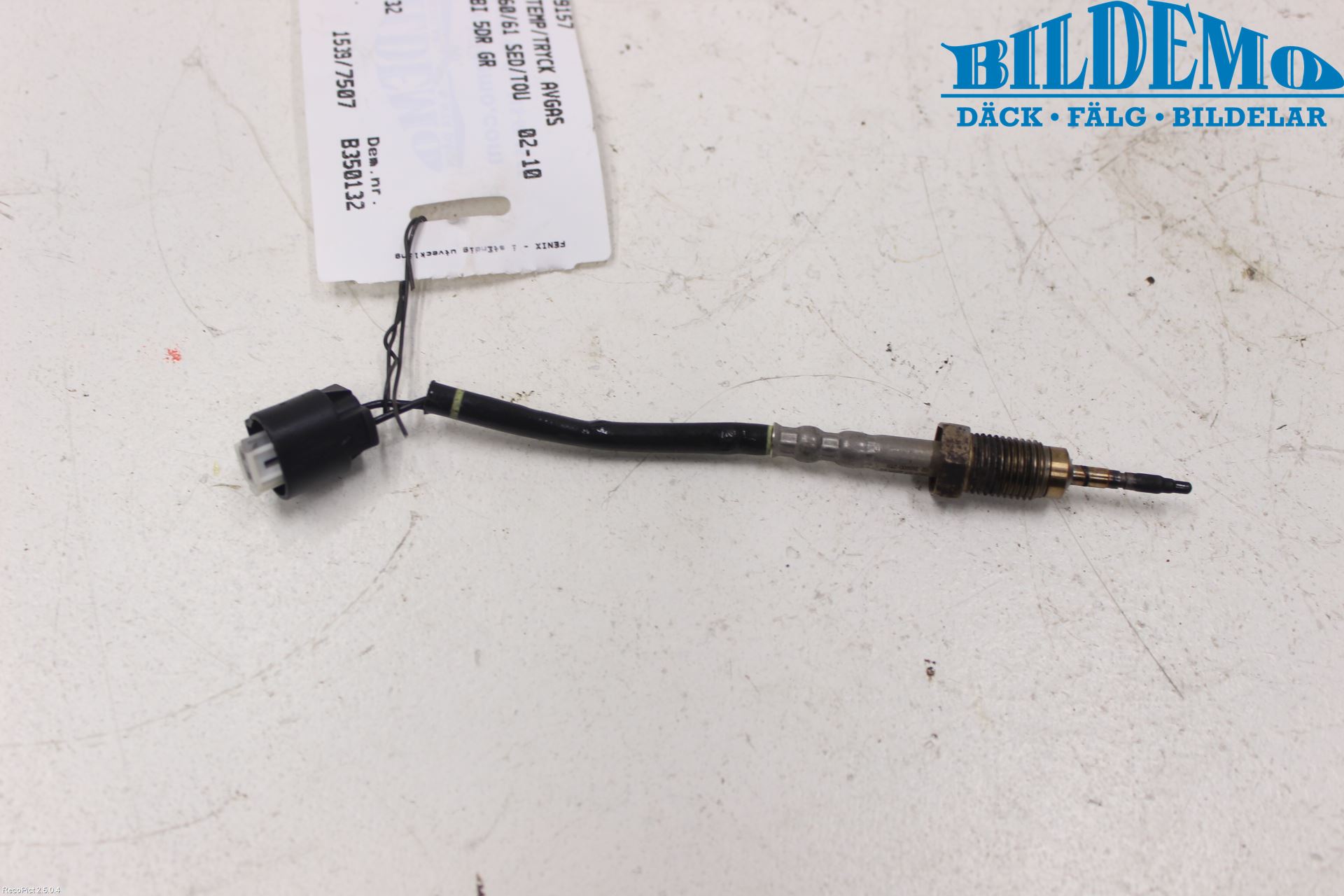 BMW 5 E60/61 Sed/Tou 02-10 Sensor Temp-Trykk Avgass