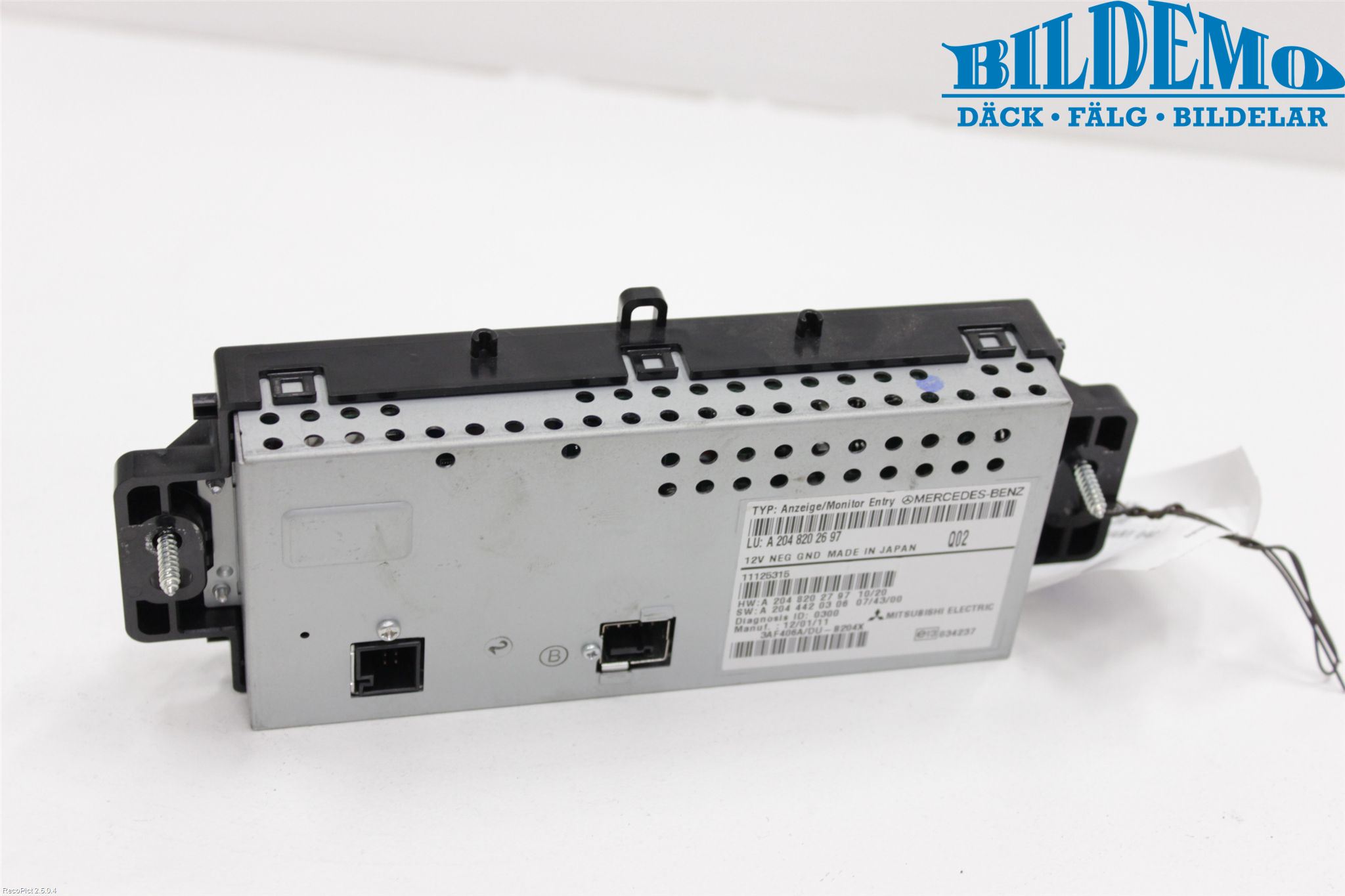 Mercedes-Benz MB GLK-KLASS (X204) 08-16 Instr Varselys - Display