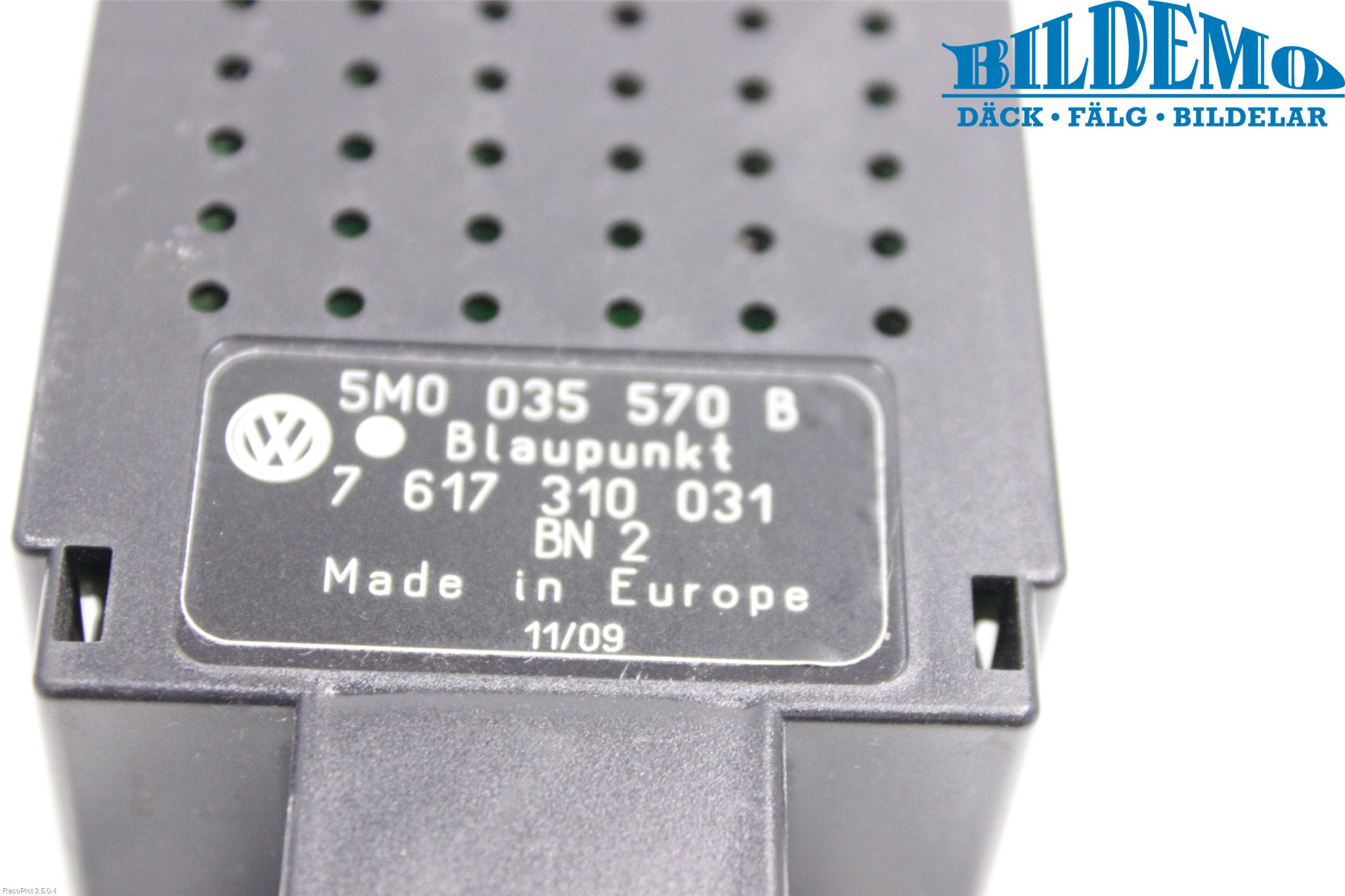 Volkswagen VW GOLF VI 09-13 Stereo Radio Øvrig