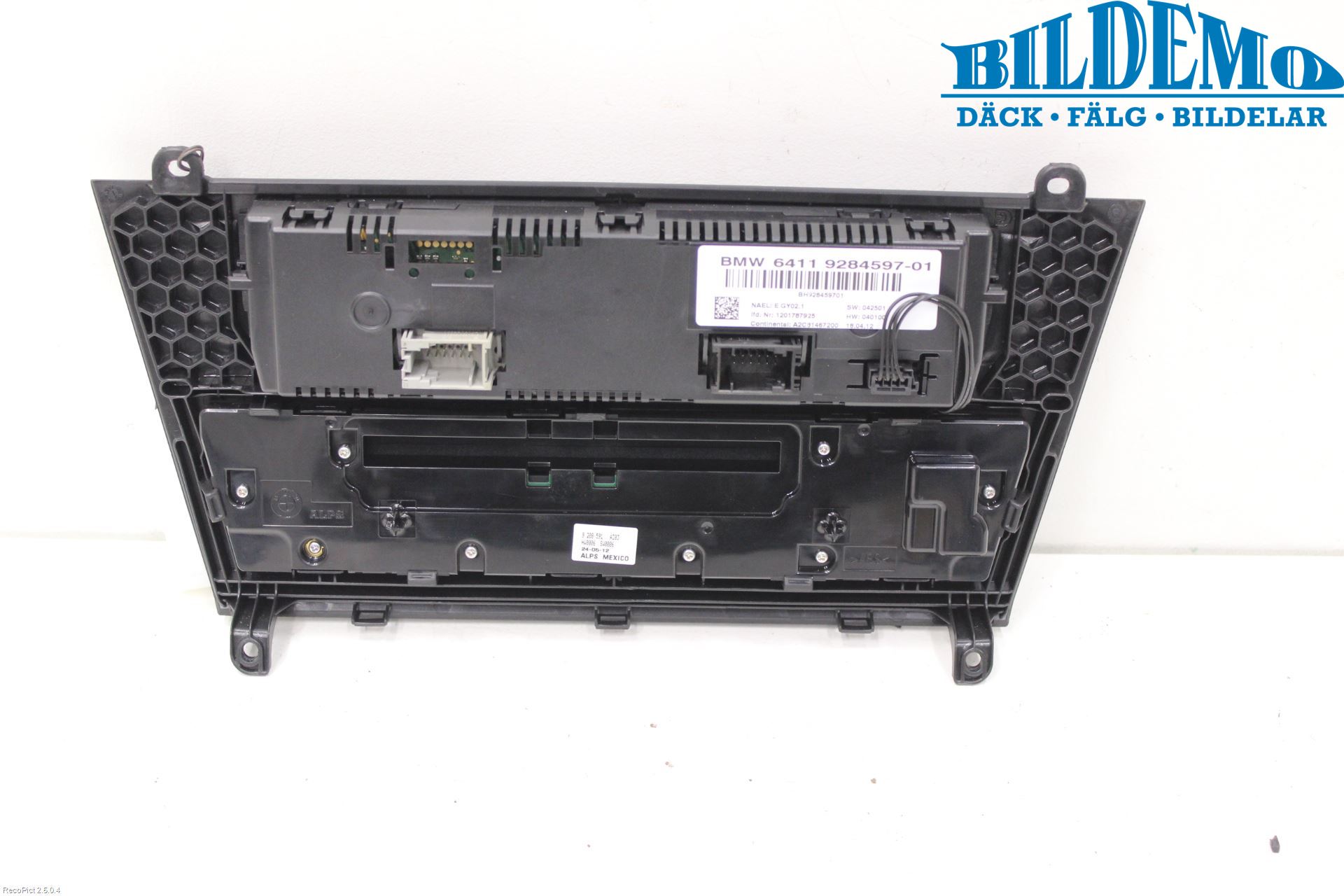 BMW X3 F25 10-17 Varme Ac Betjening-Display