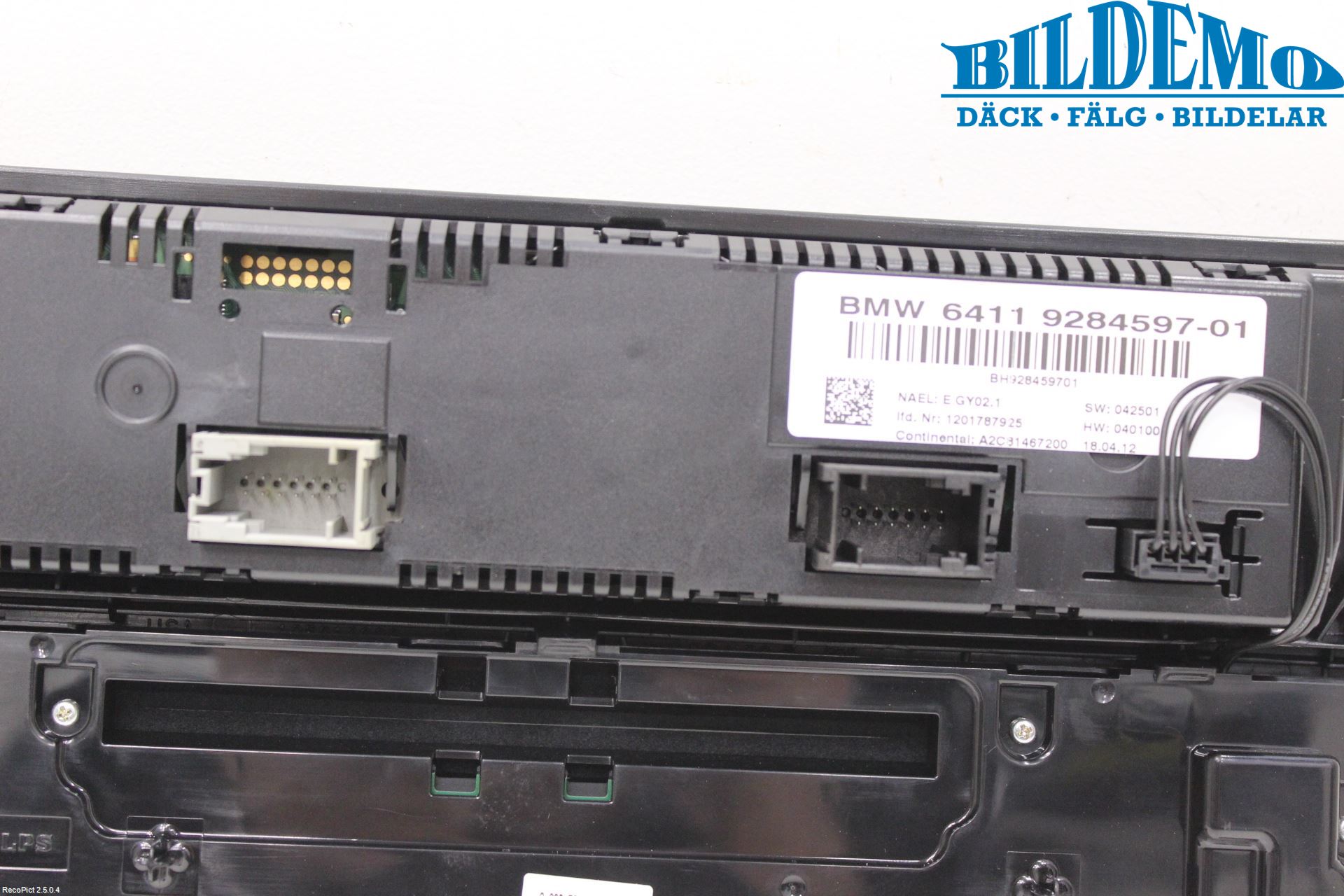 BMW X3 F25 10-17 Varme Ac Betjening-Display