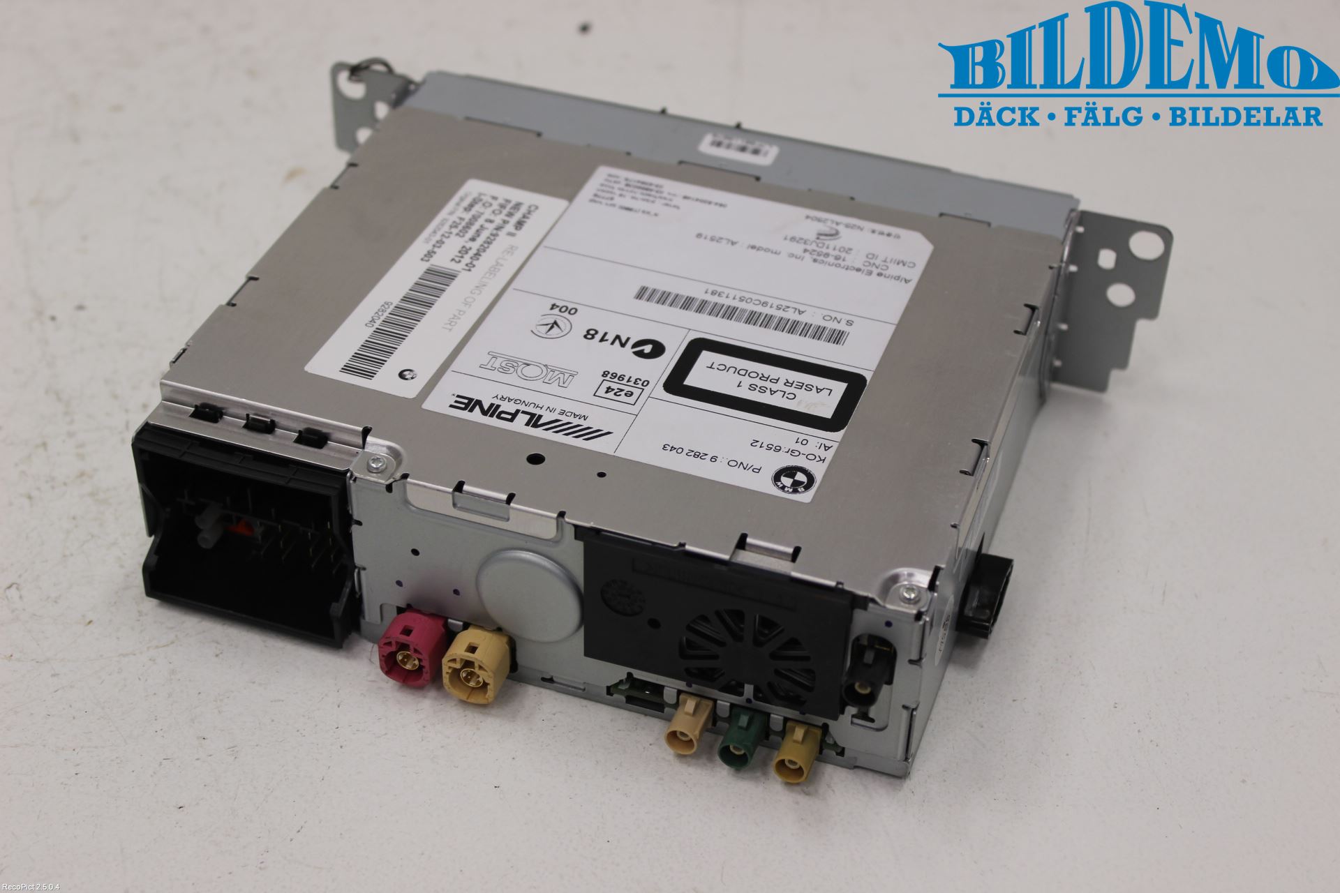 BMW X3 F25 10-17 Stereo Radio Med Cd