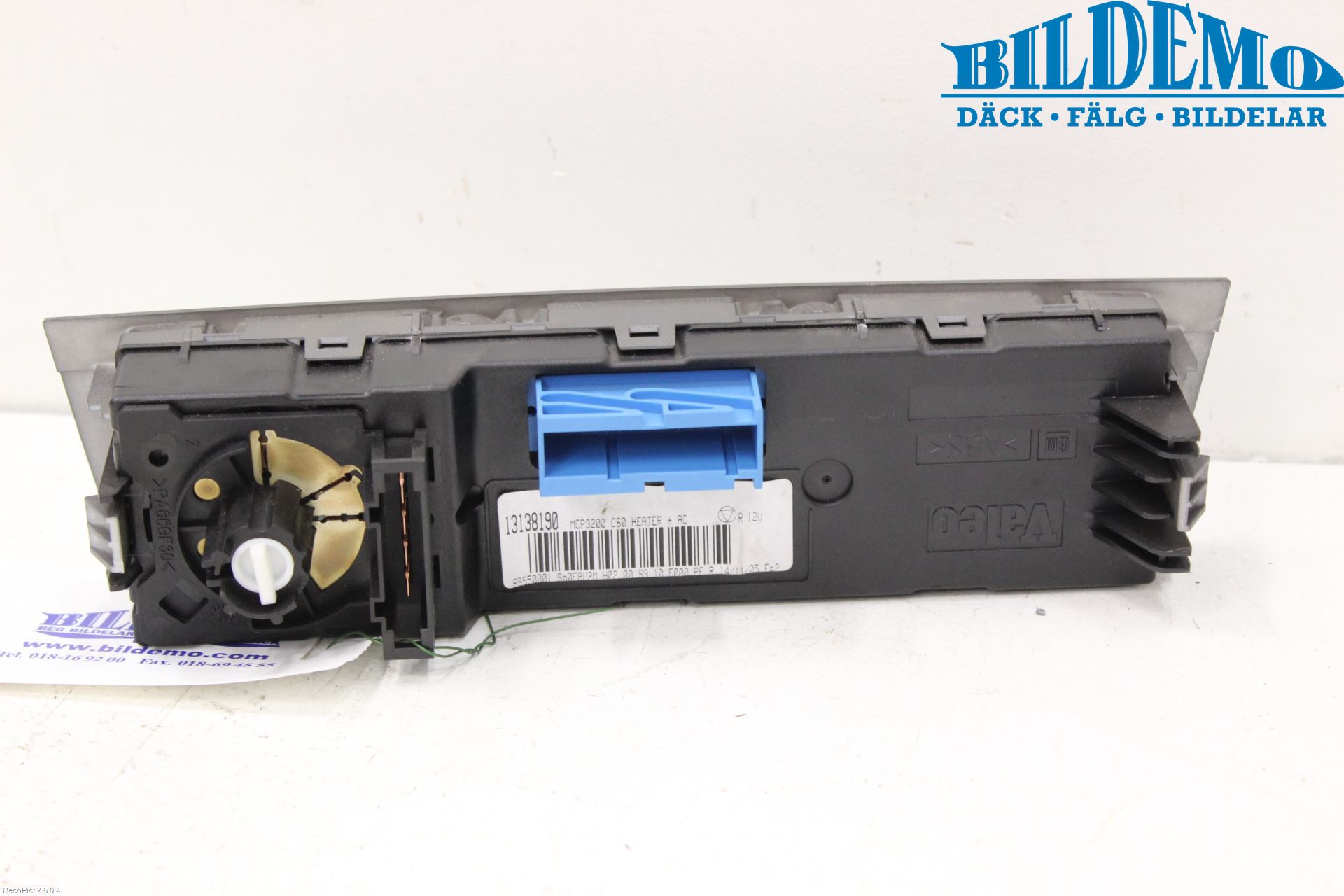 Opel VECTRA C 06-08 Varme Ac Betjening-Display