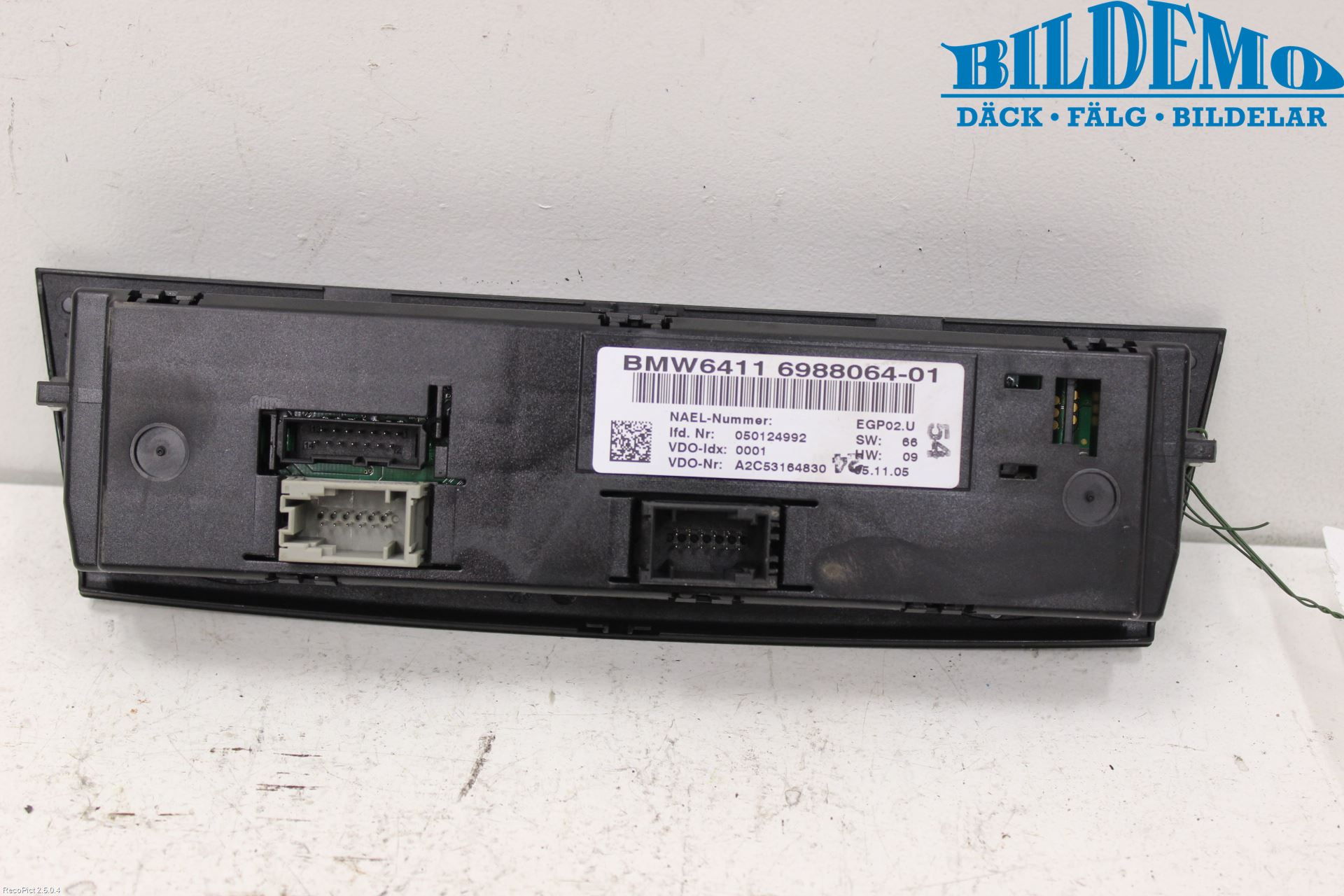 BMW 1 E87/81 5D/3D 03-11 Varme Ac Betjening-Display