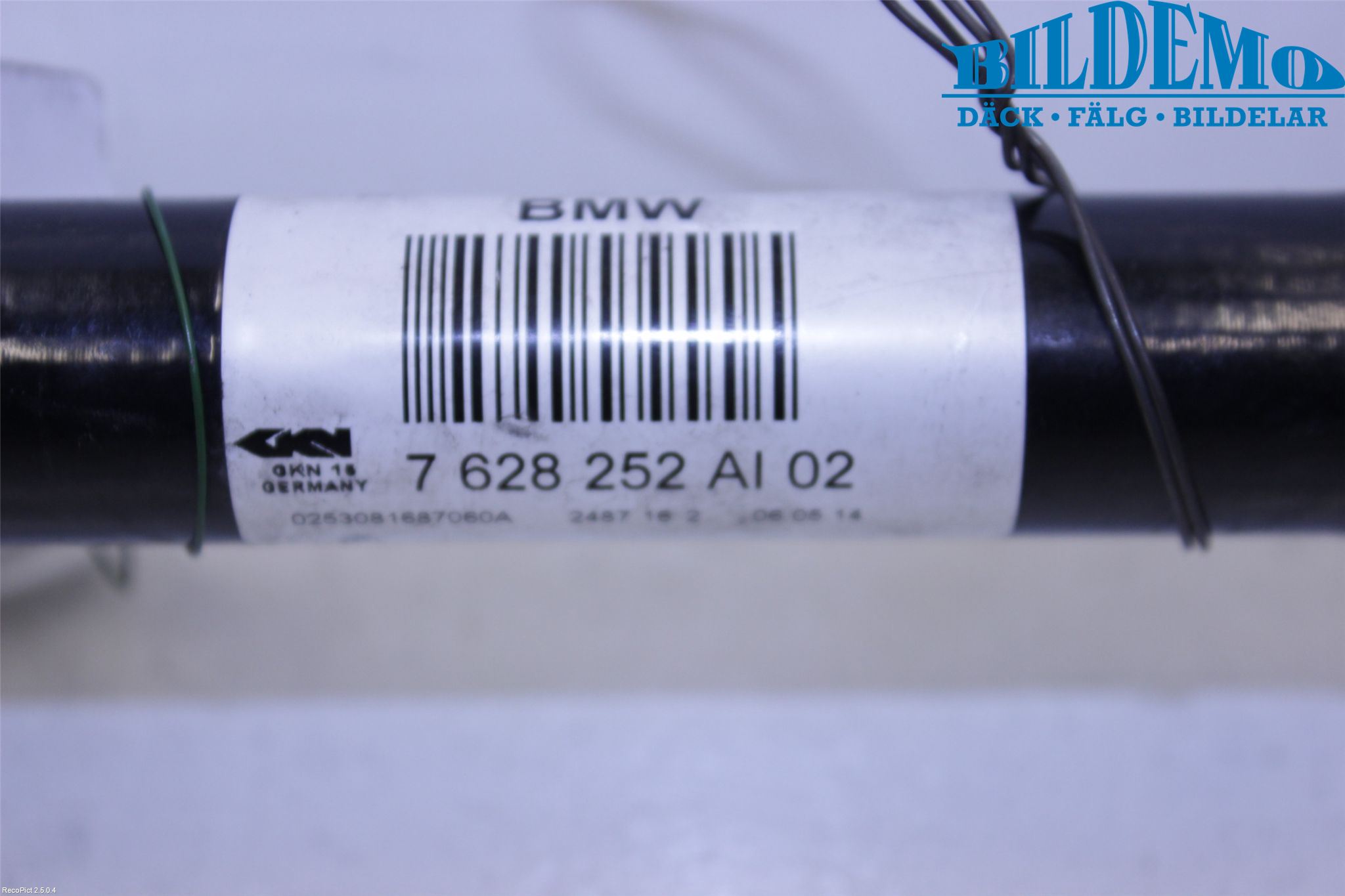 BMW 1 F20/F21 11-19 Drivaksel Bak Kompl Høyre