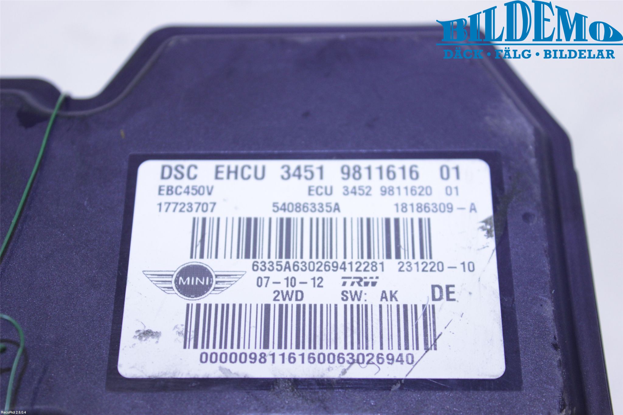 Mini CLUBMAN R55 06-14 Abs Hydraulikkaggregat