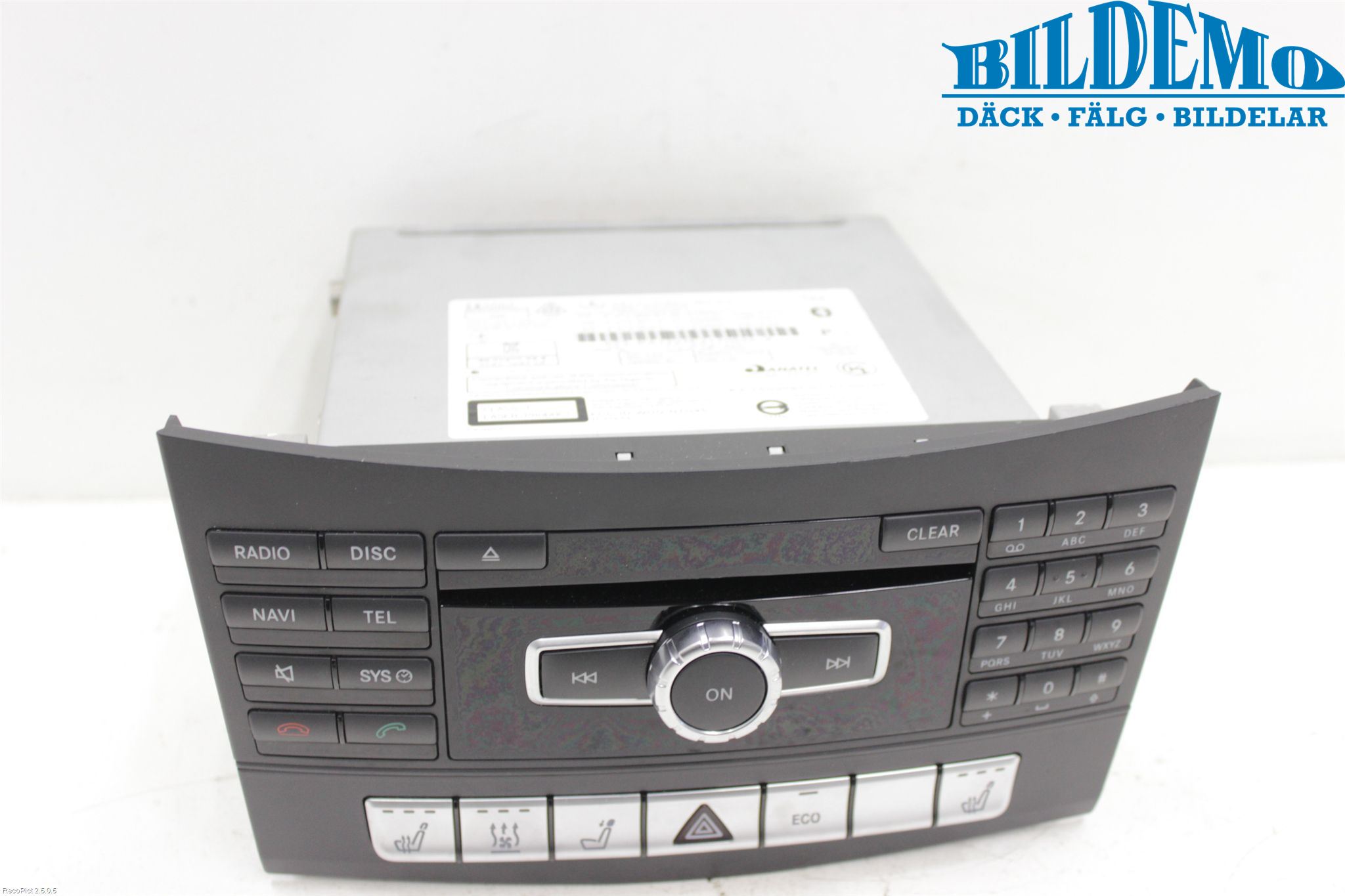 Mercedes-Benz MB E-KLASS (W212) 09-16 Stereo Radio Med Cd