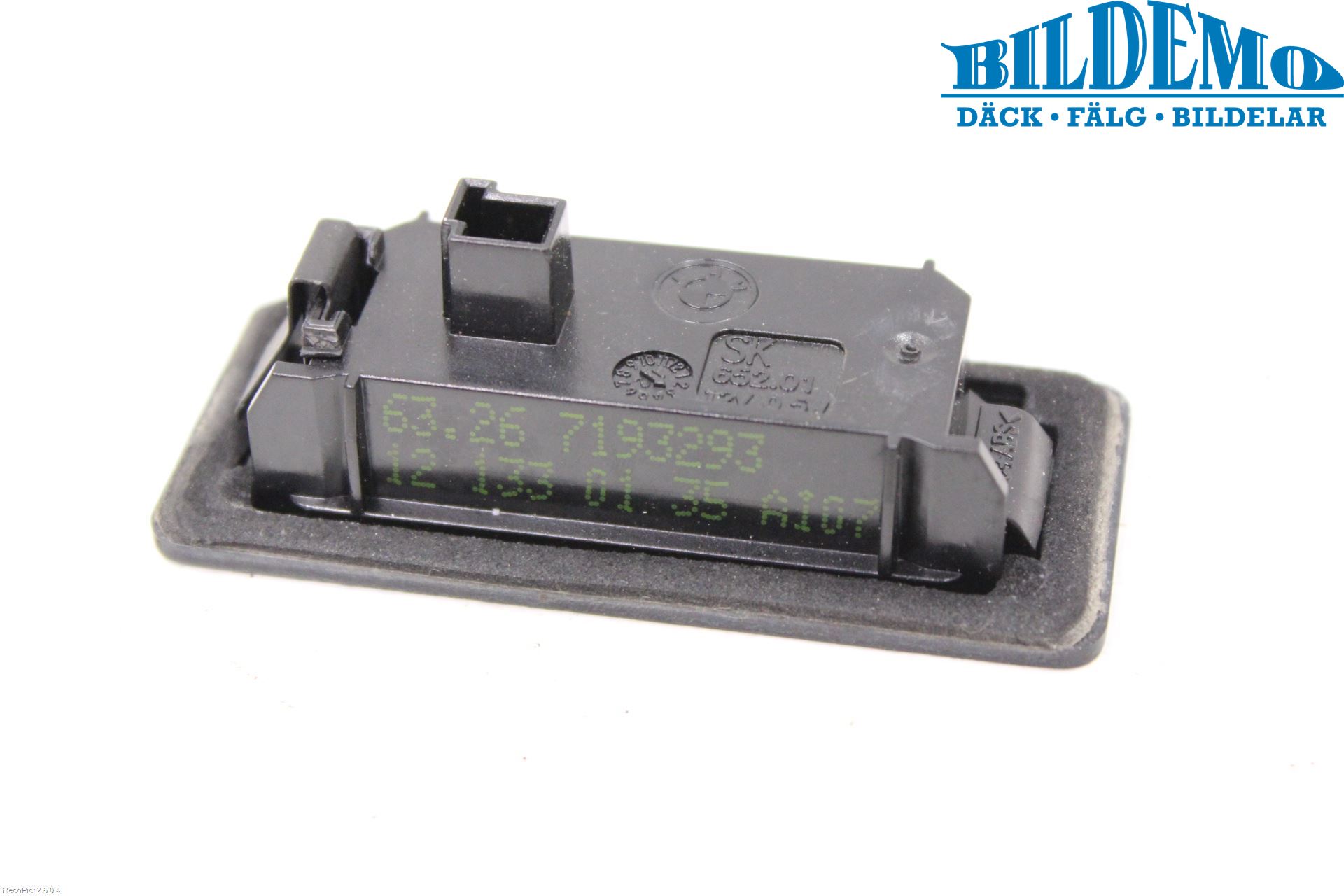 BMW 5 F10/F11/F18 09-17 Skilt Belysning