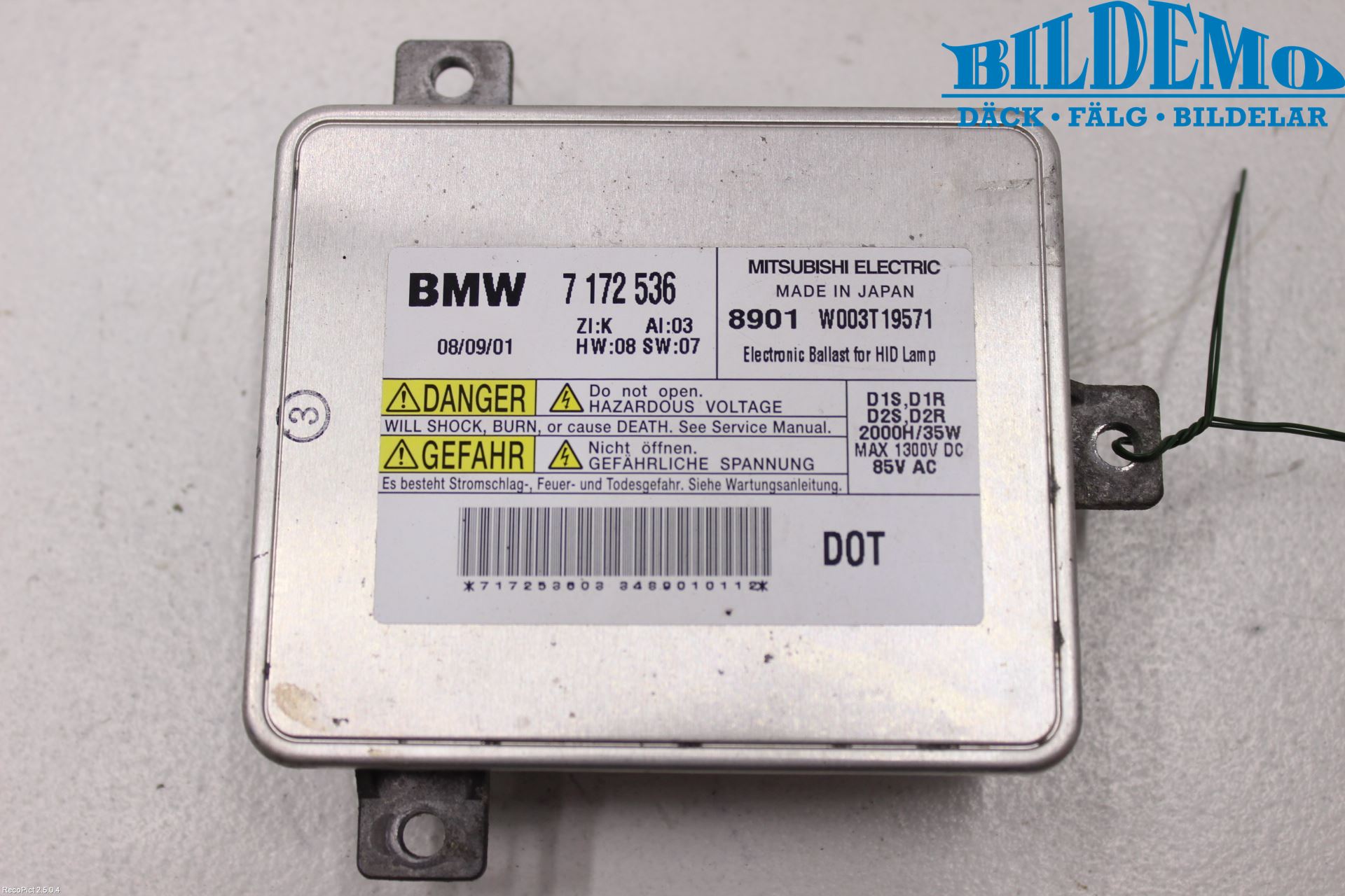 BMW 3 E90/91 SED/TOU 05-12 Styreenhet Xenon