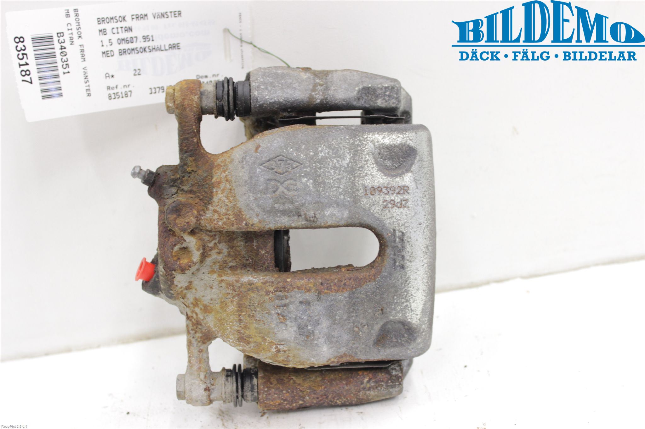 Mercedes-Benz MB CITAN (W415) 13-21 Bremsecaliper Foran Venstre
