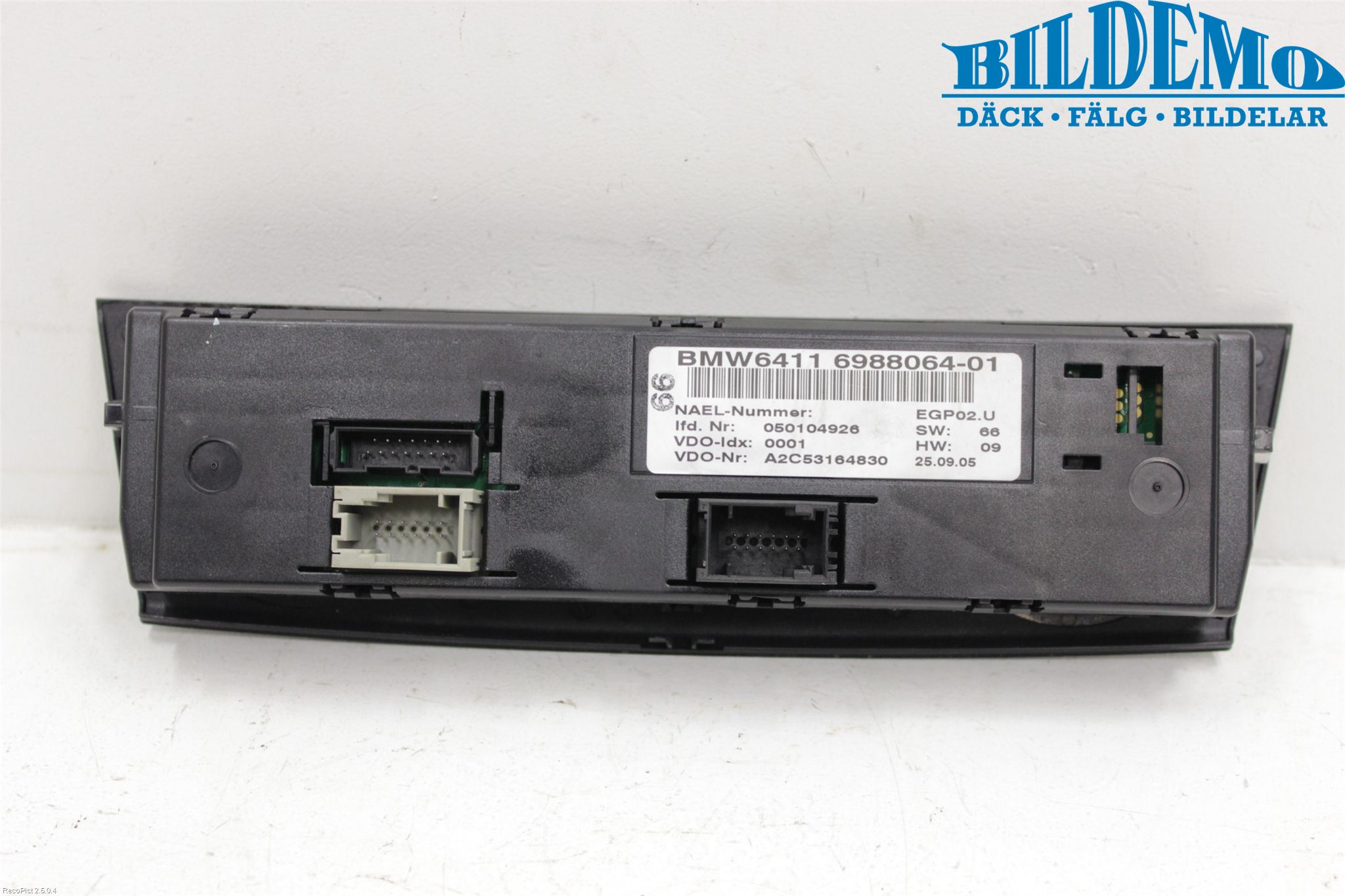 BMW 1 E87/81 5D/3D 03-11 Varme Ac Betjening-Display