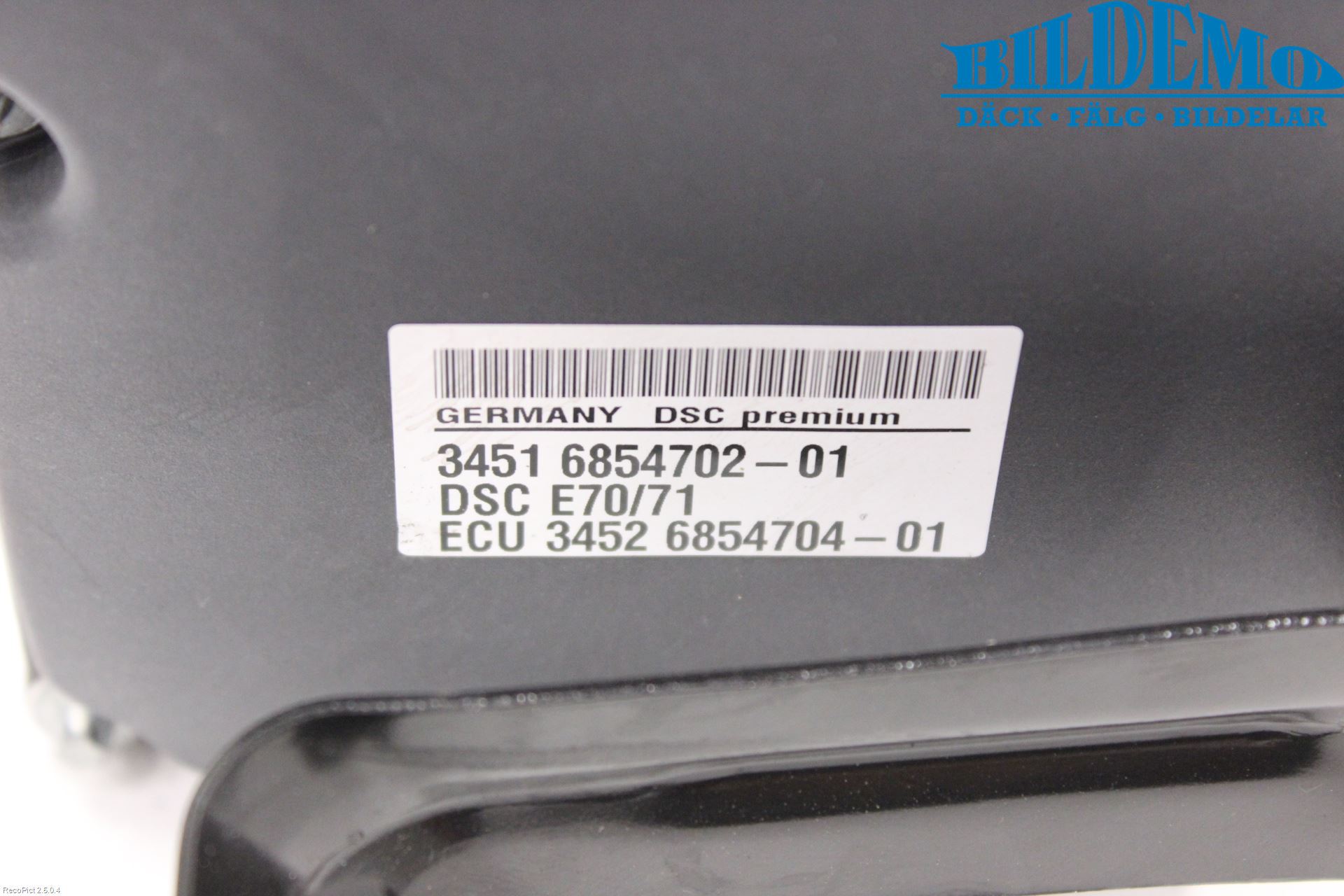 BMW X6 E71/E72   08-14 Abs Hydraulikkaggregat