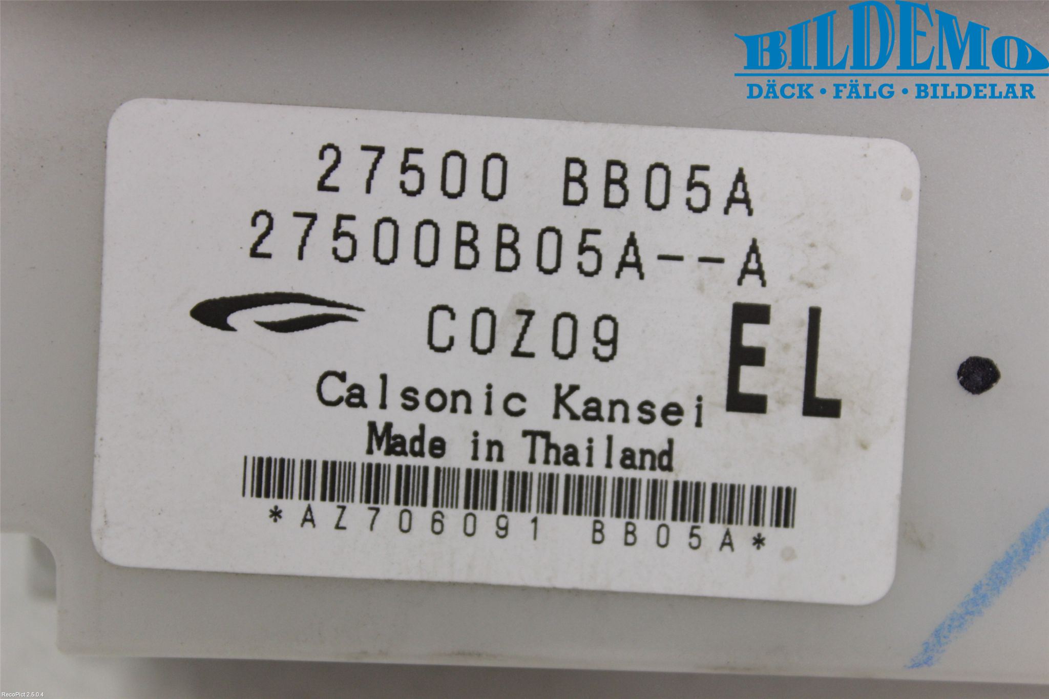 Nissan QASHQAI 10-14 Varme Ac Betjening-Display